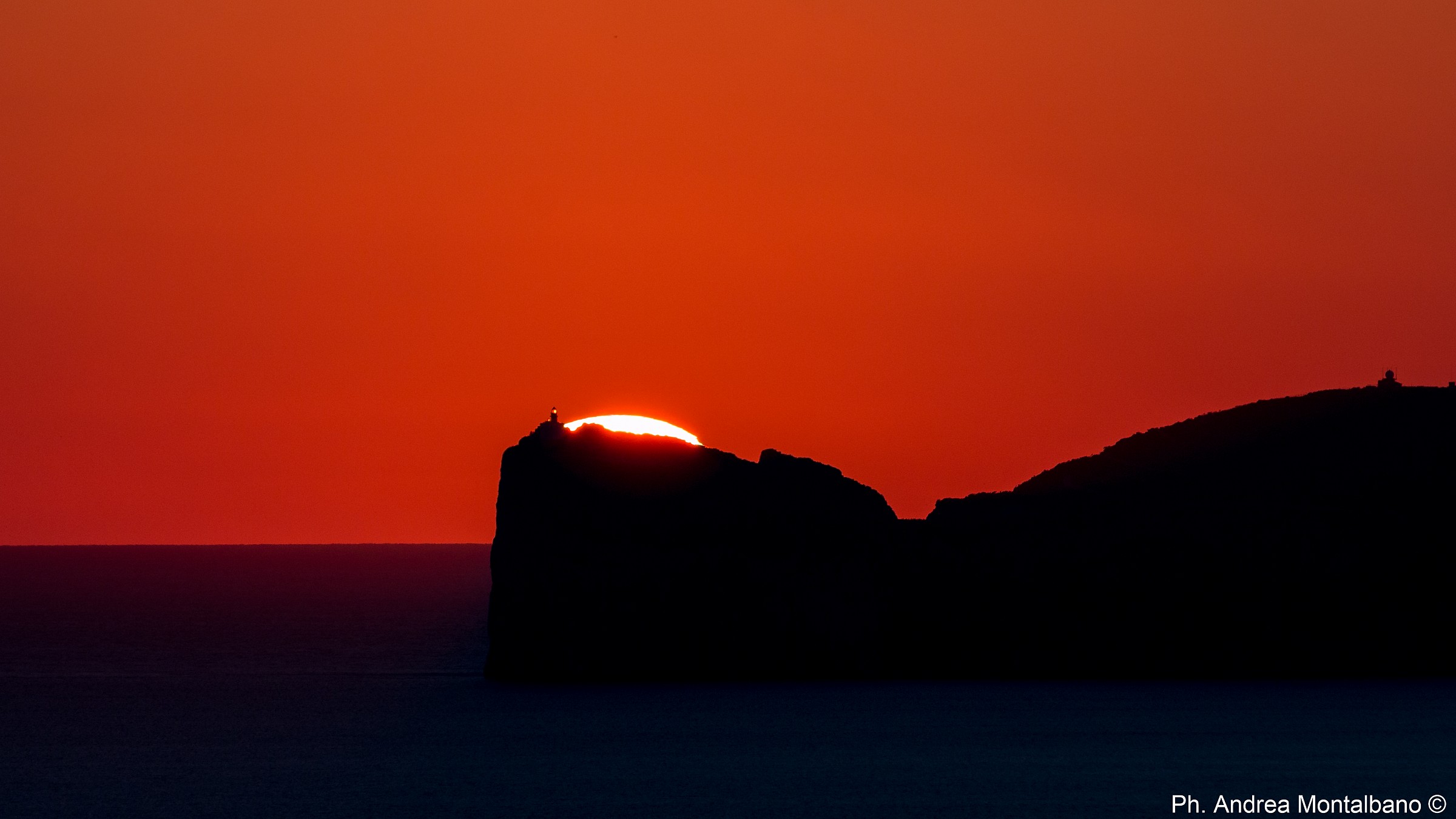 the last sliver of sun