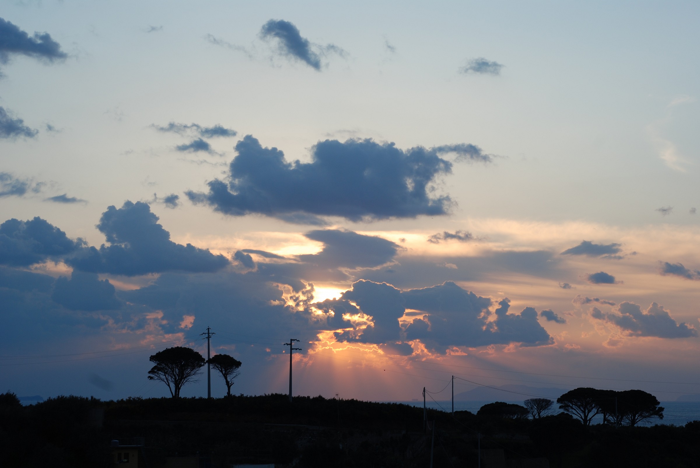 Sunset in the clouds