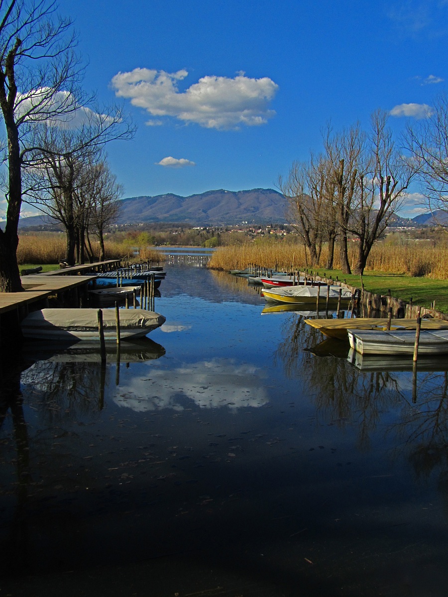 reflections on Lake Varese from Marina Azzate