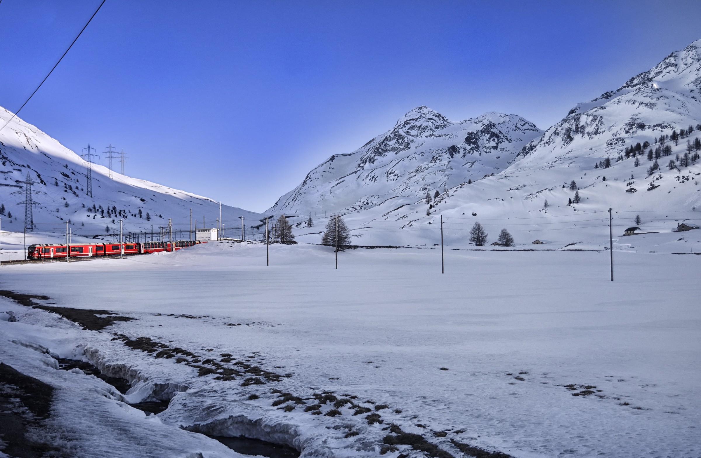 Un puntino rosso in un mare di ghiaccio