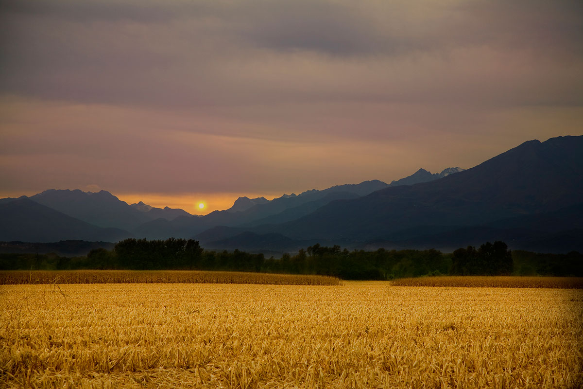 Sunset on the campaign