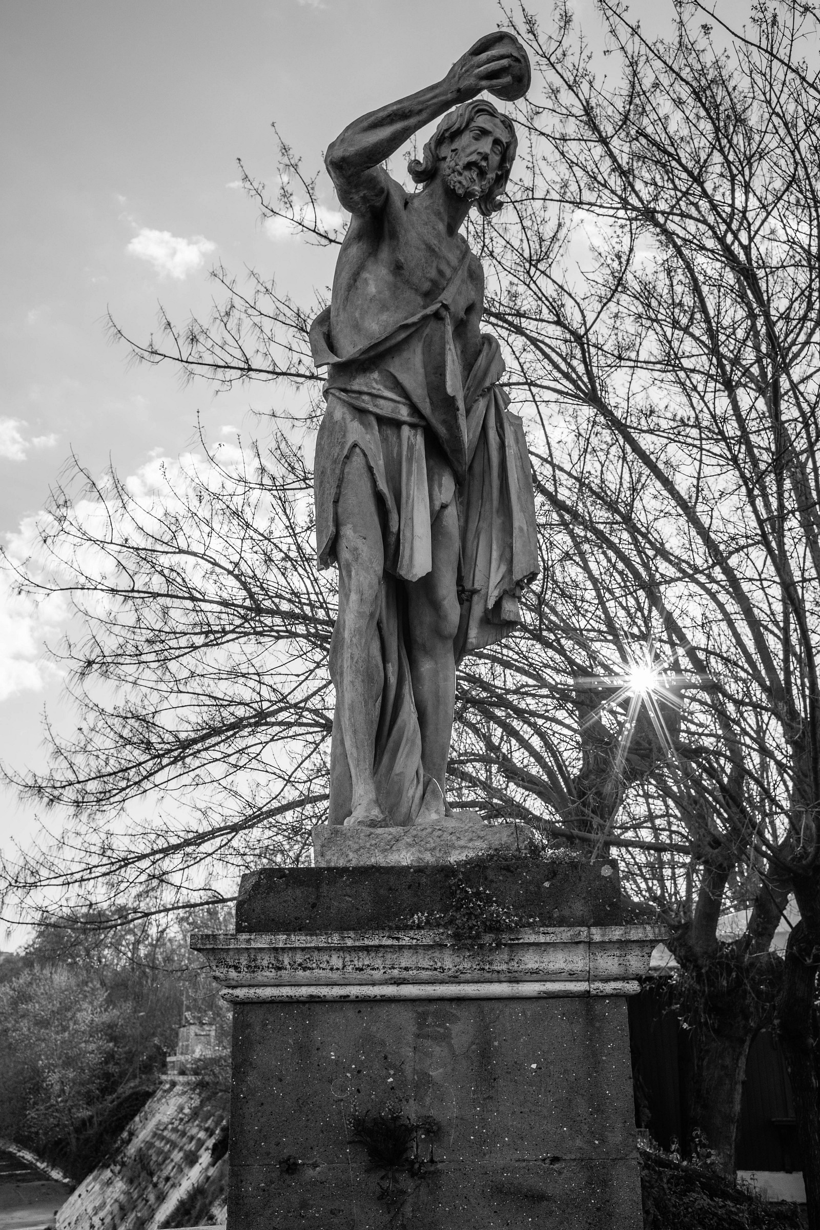 Statua in controluce