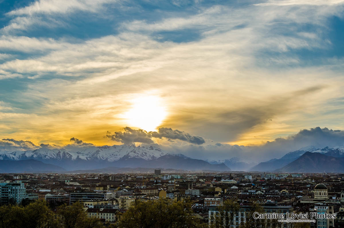 Sunset on Turin