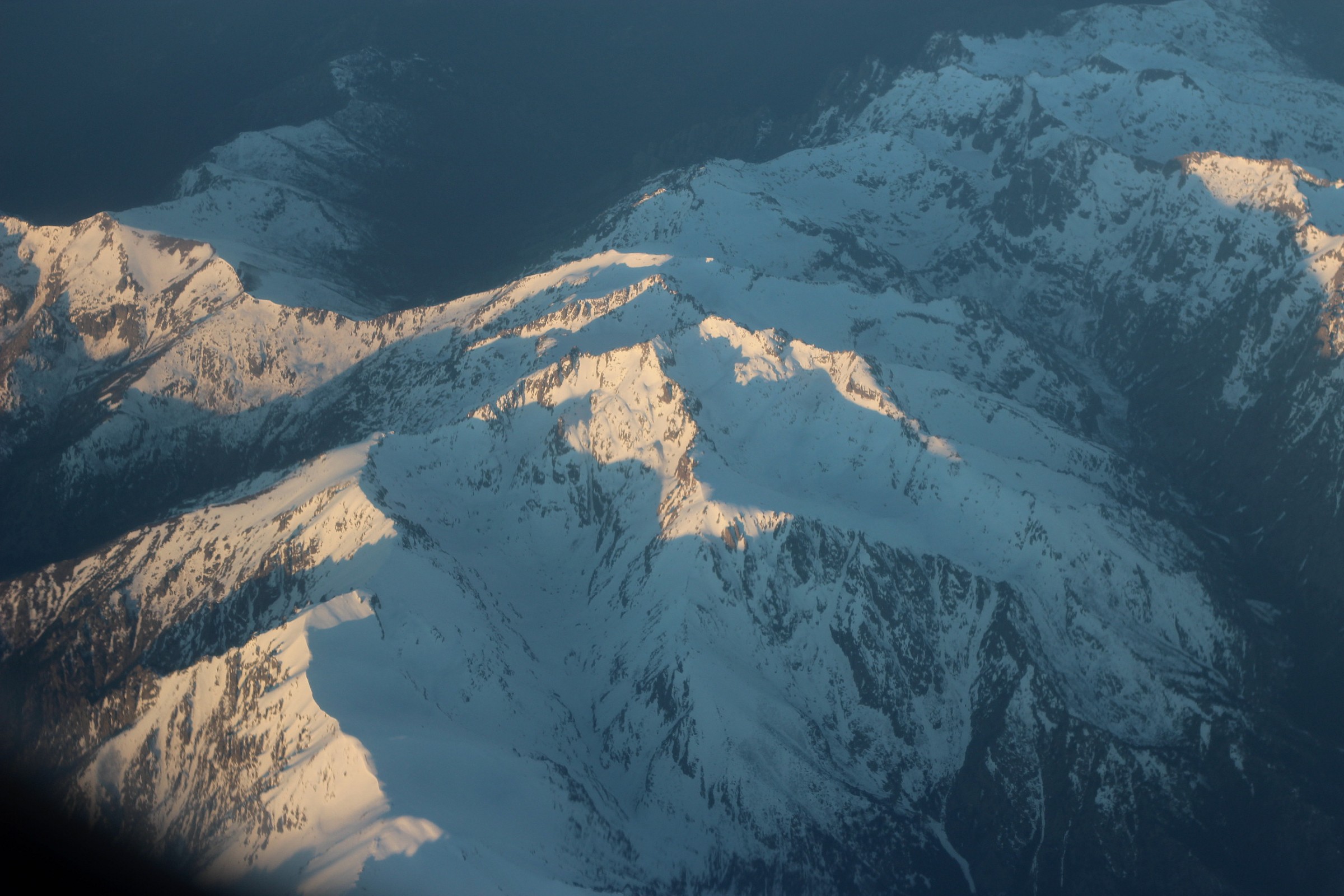 le Alpi: veduta aerea