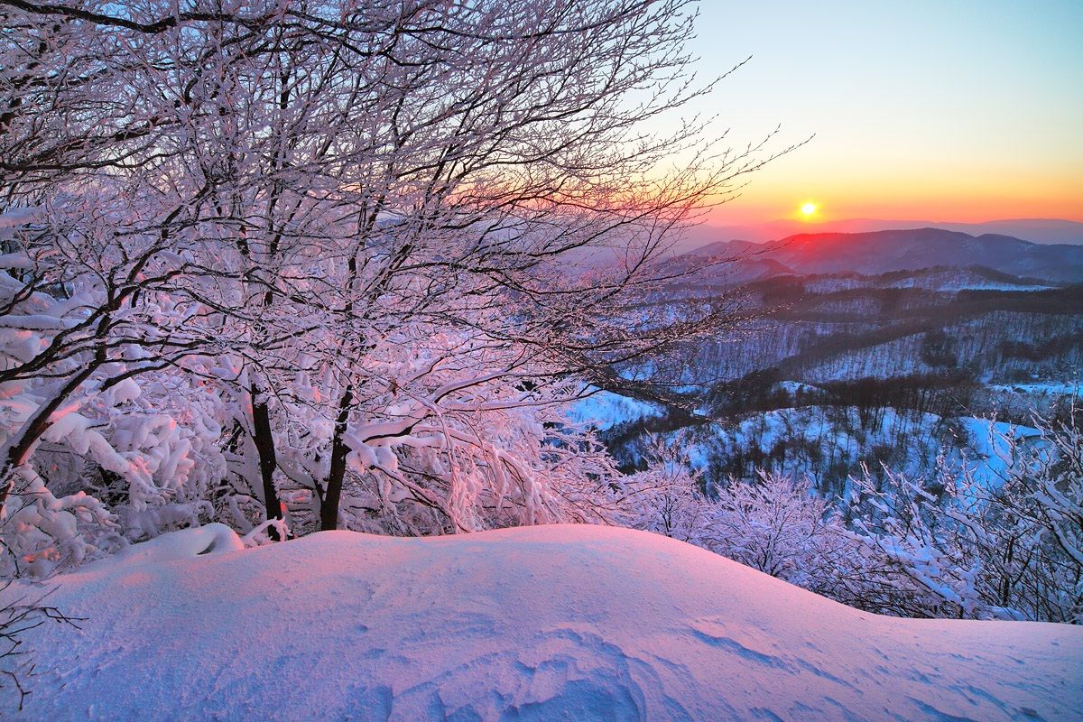 Tramonto sull'Appennino