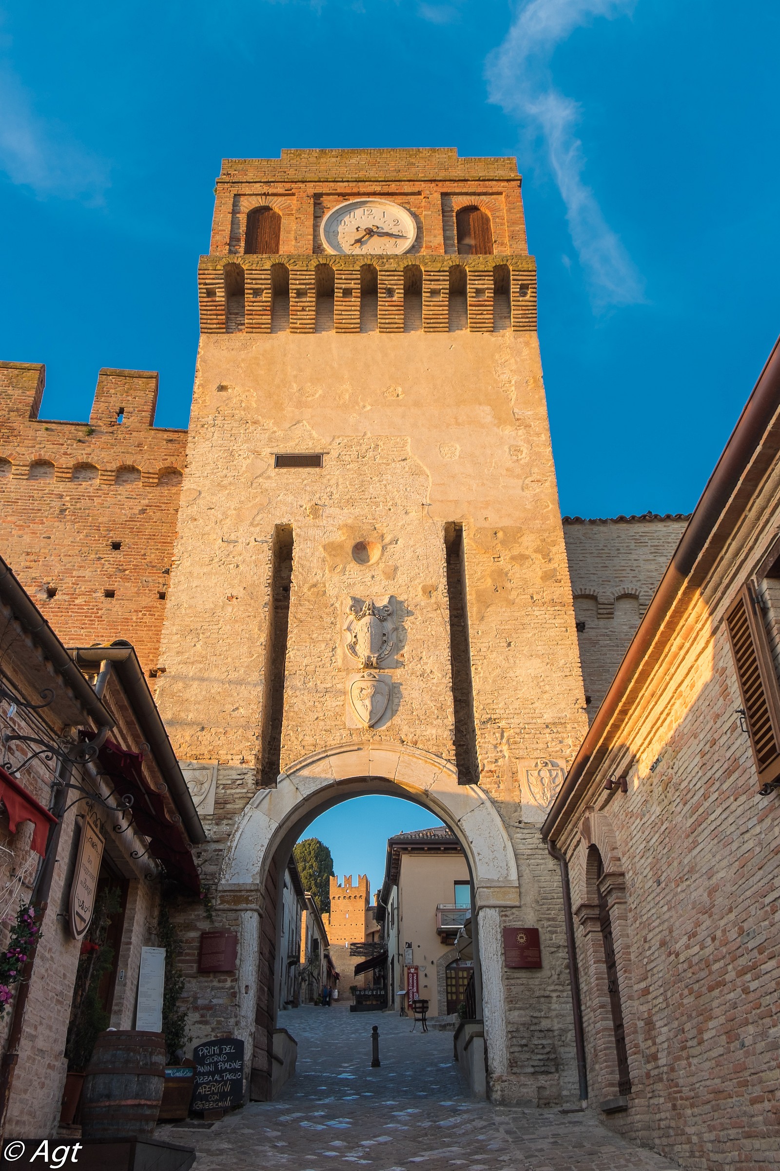 Gradara Castle main entrance