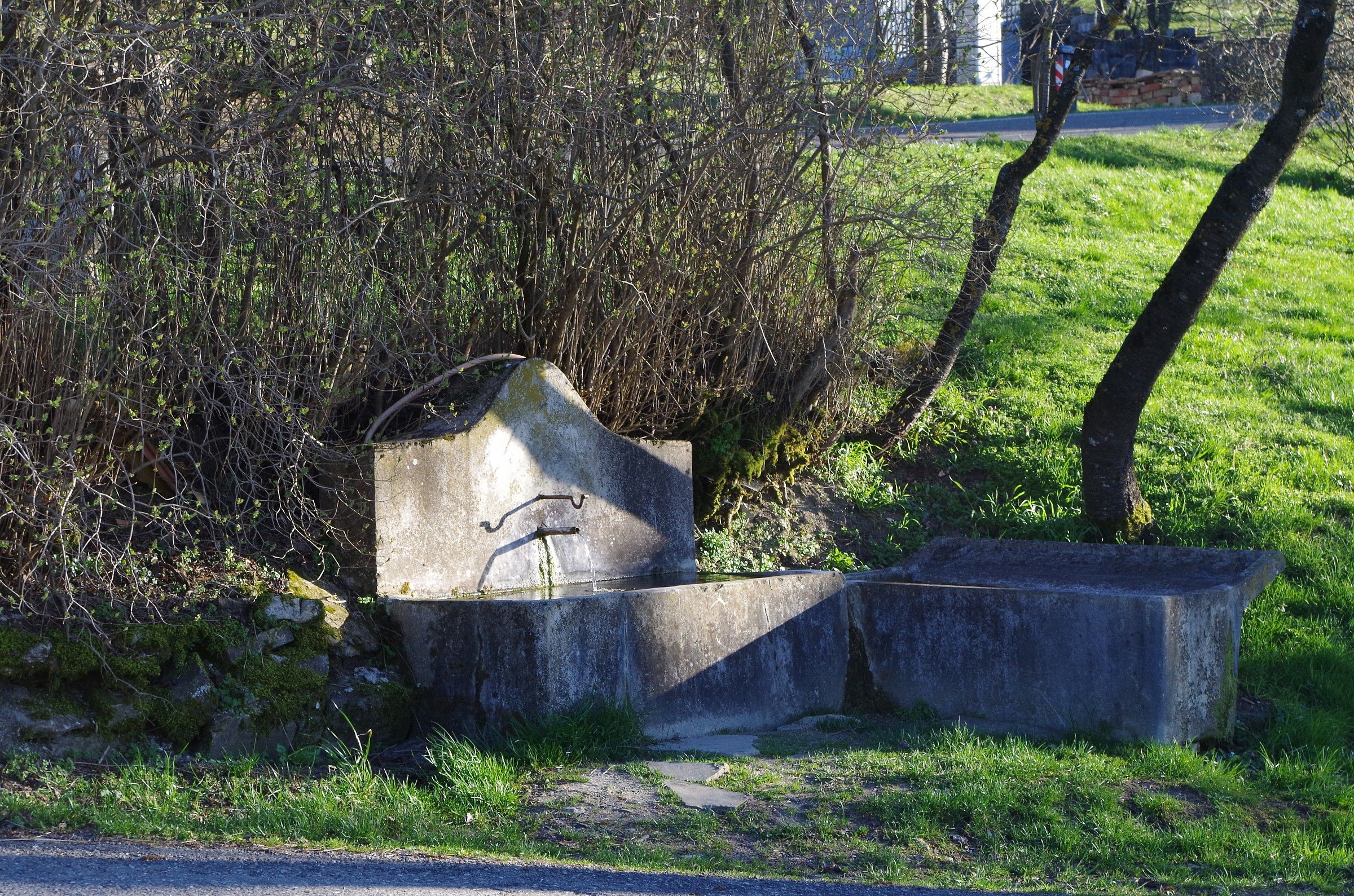 Una delle rinfrescanti sorgenti d'acqua a Corniana(PR)