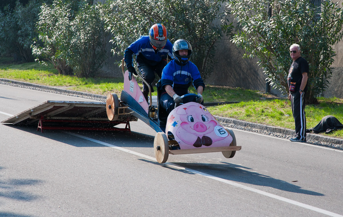 Race of soap in Bergamo high