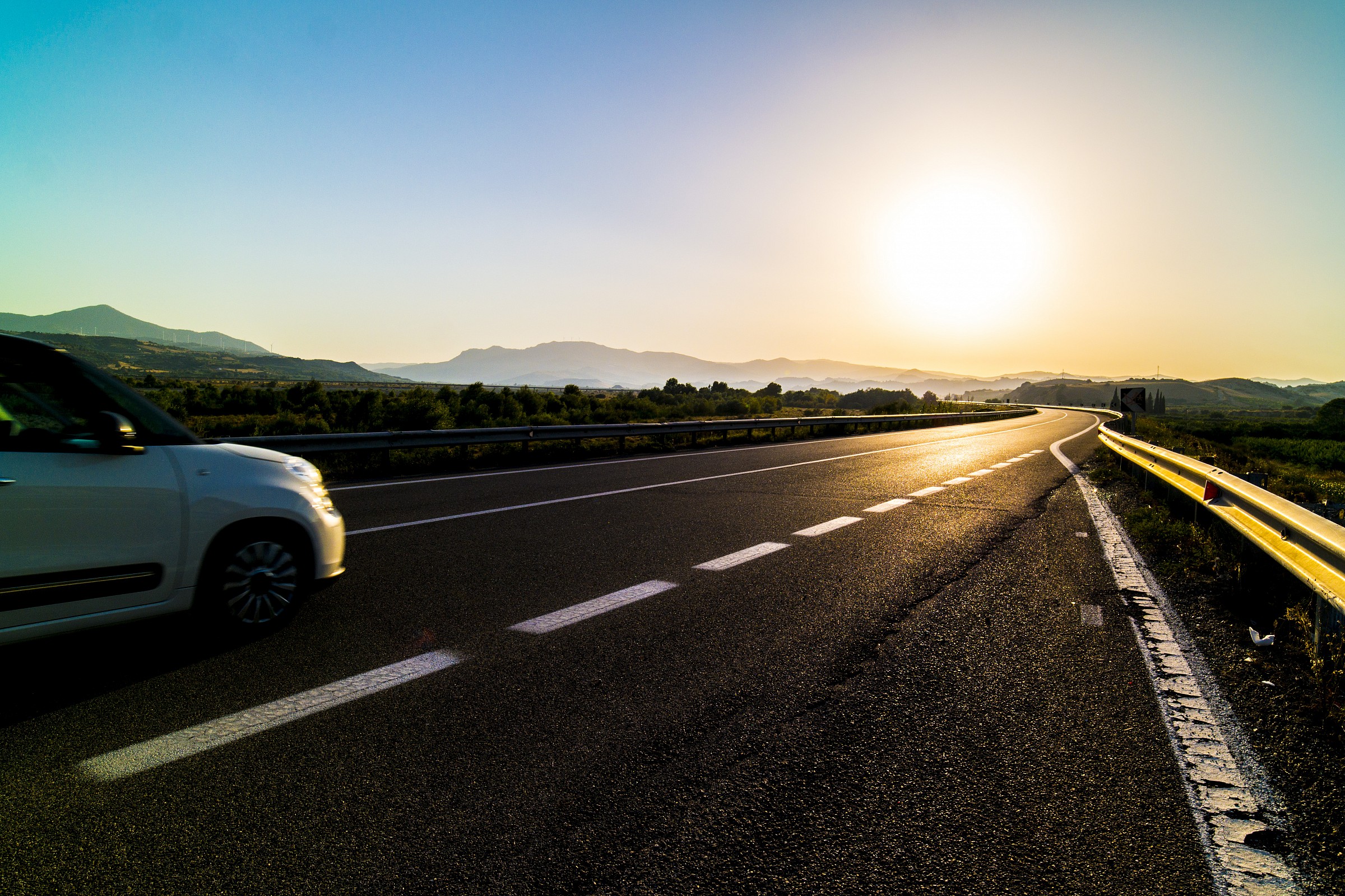 Overtaking on the highway Sinnica