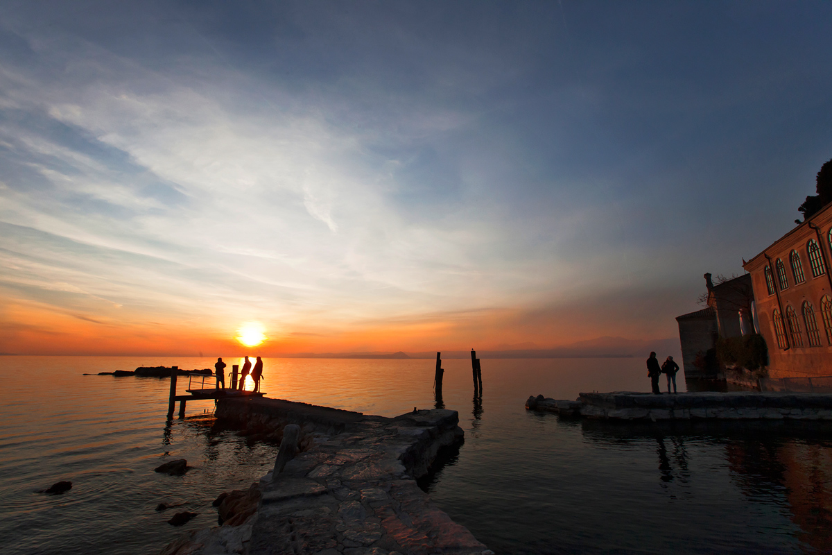 Tramonto a punta S.Vigilio