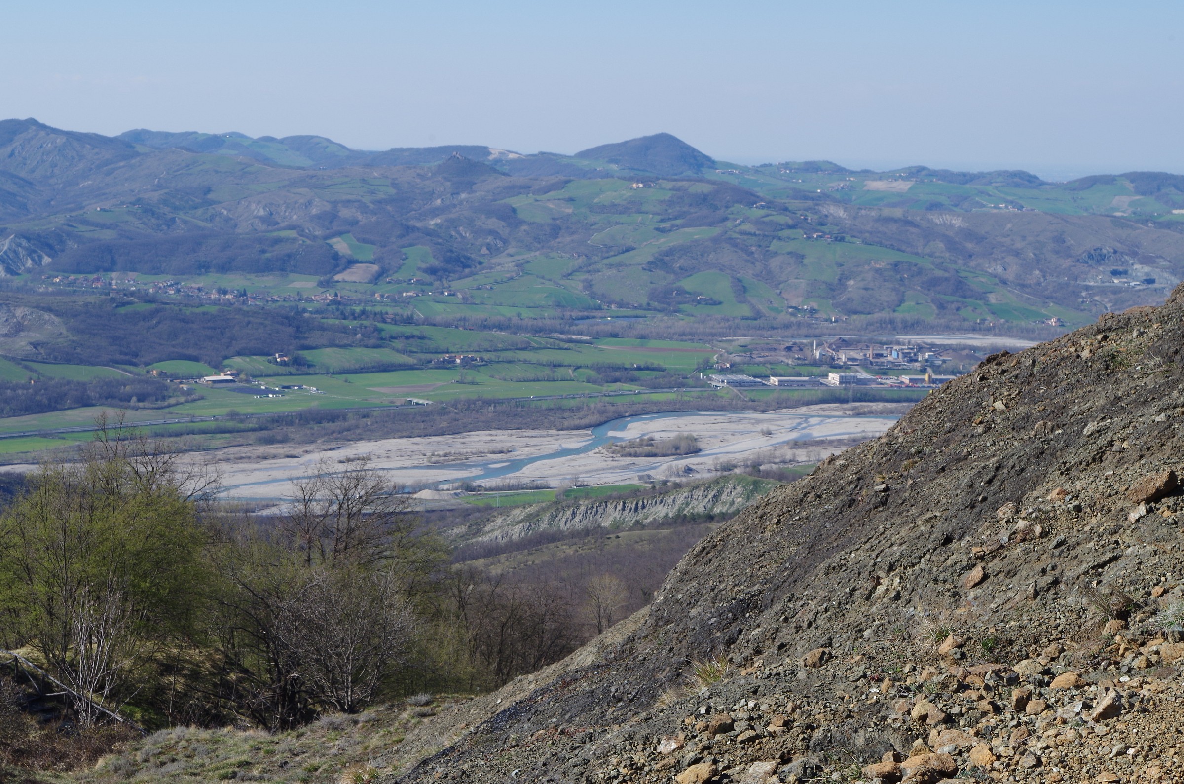 La Val Taro dal Monte Prinzera.