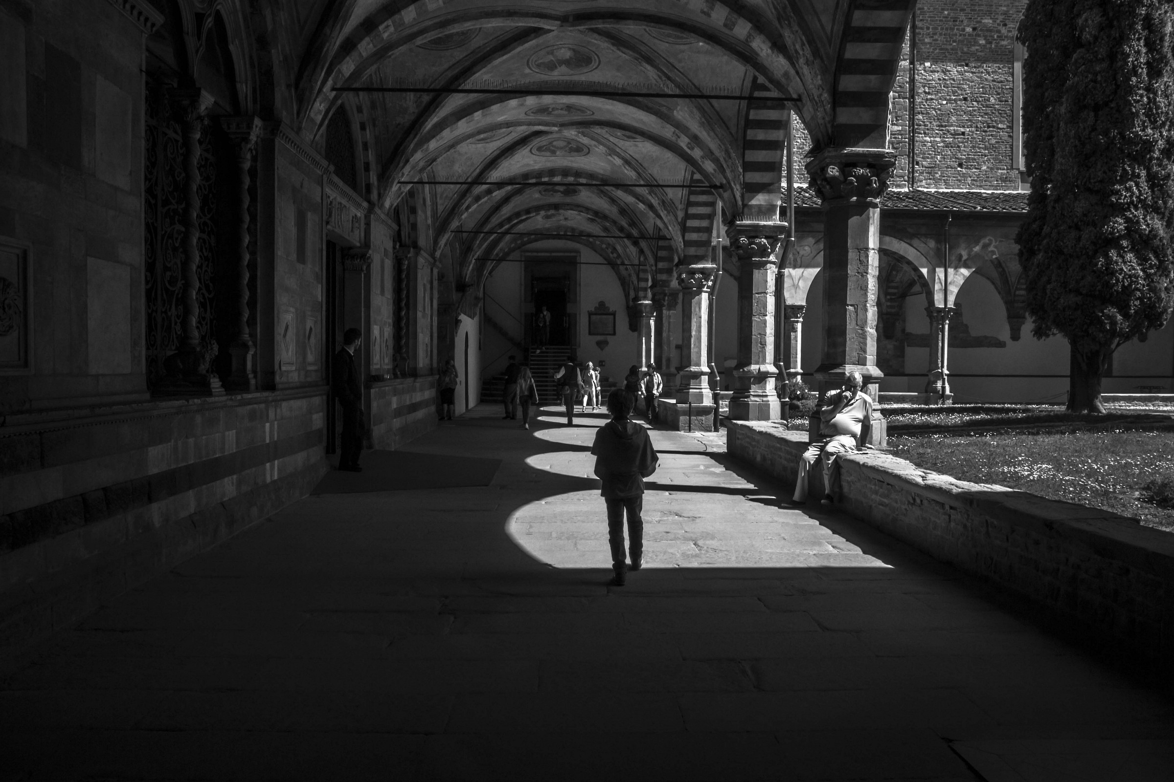 florence, cloister santa maria novella