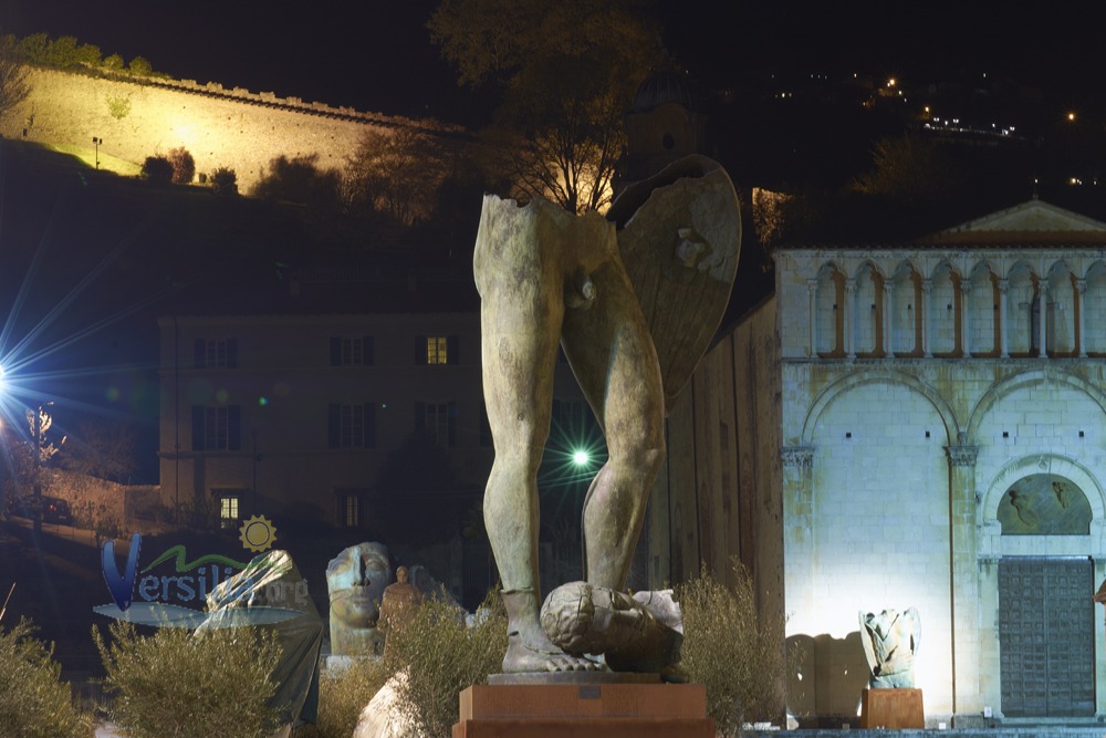 Exhibition design of Mitoraj