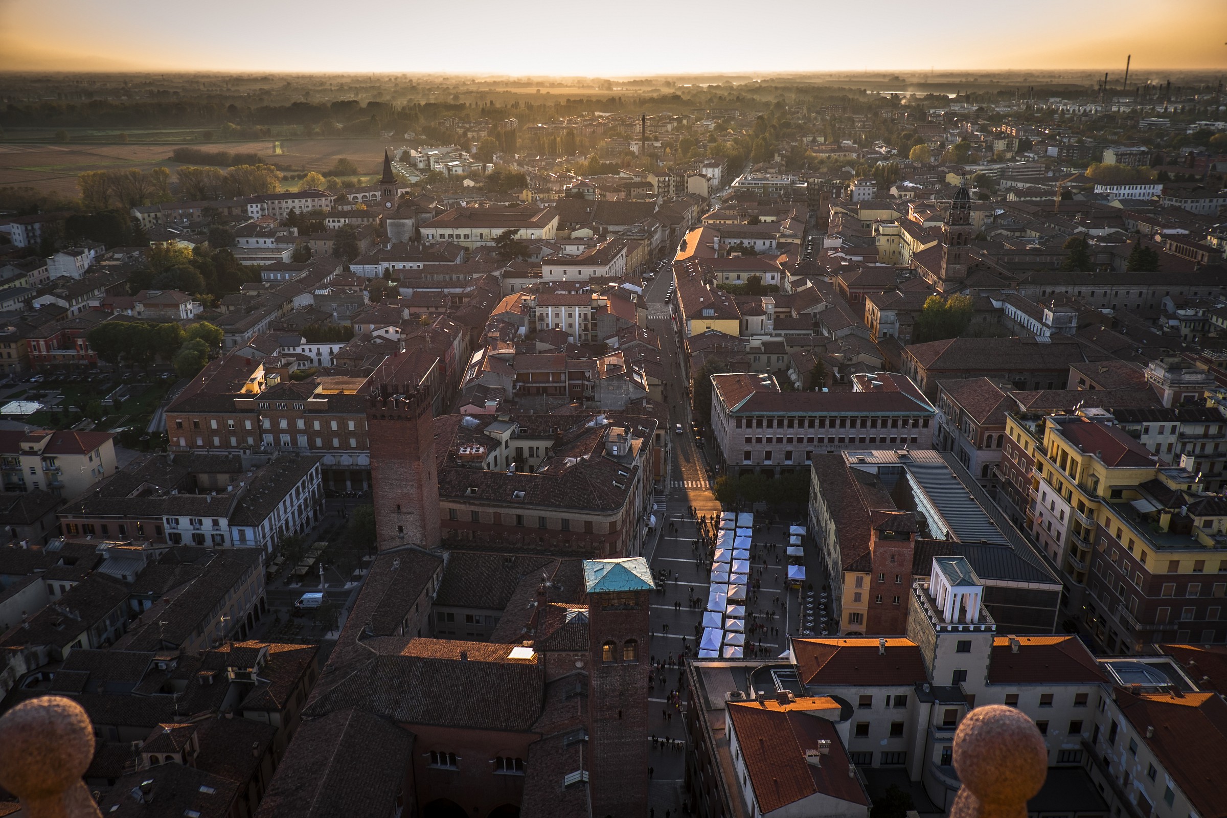 la pianura dal Torrazzo
