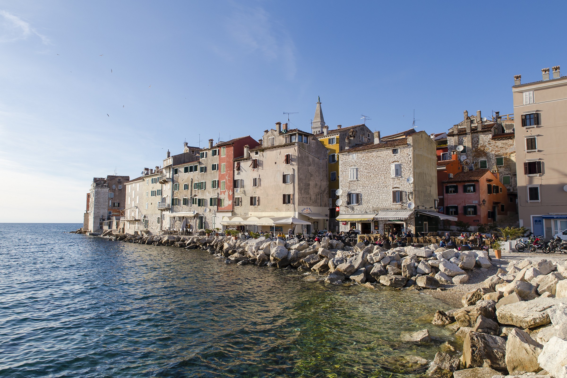 Rovini view from Pier