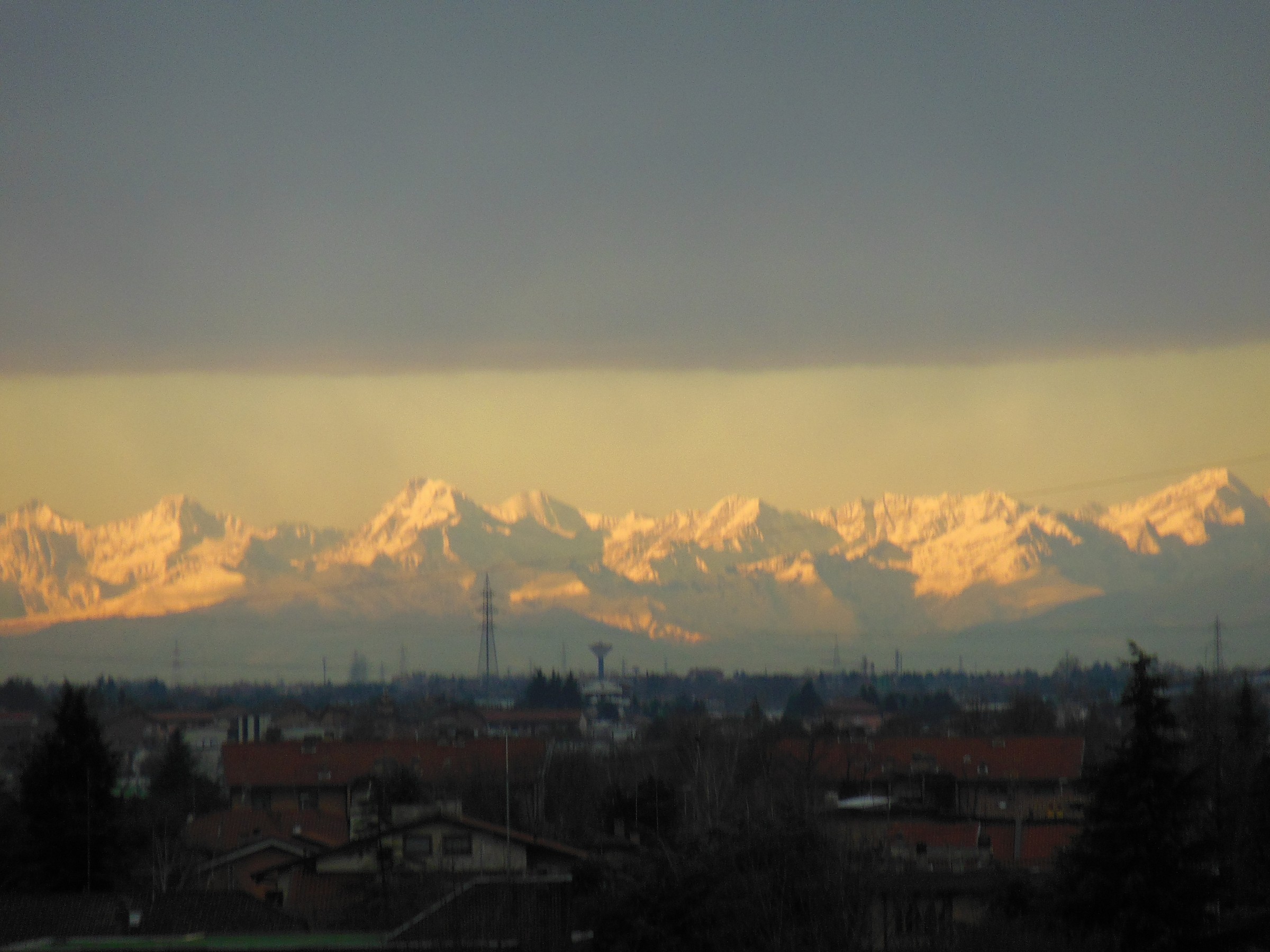 Tramonto sul Monte Rosa.