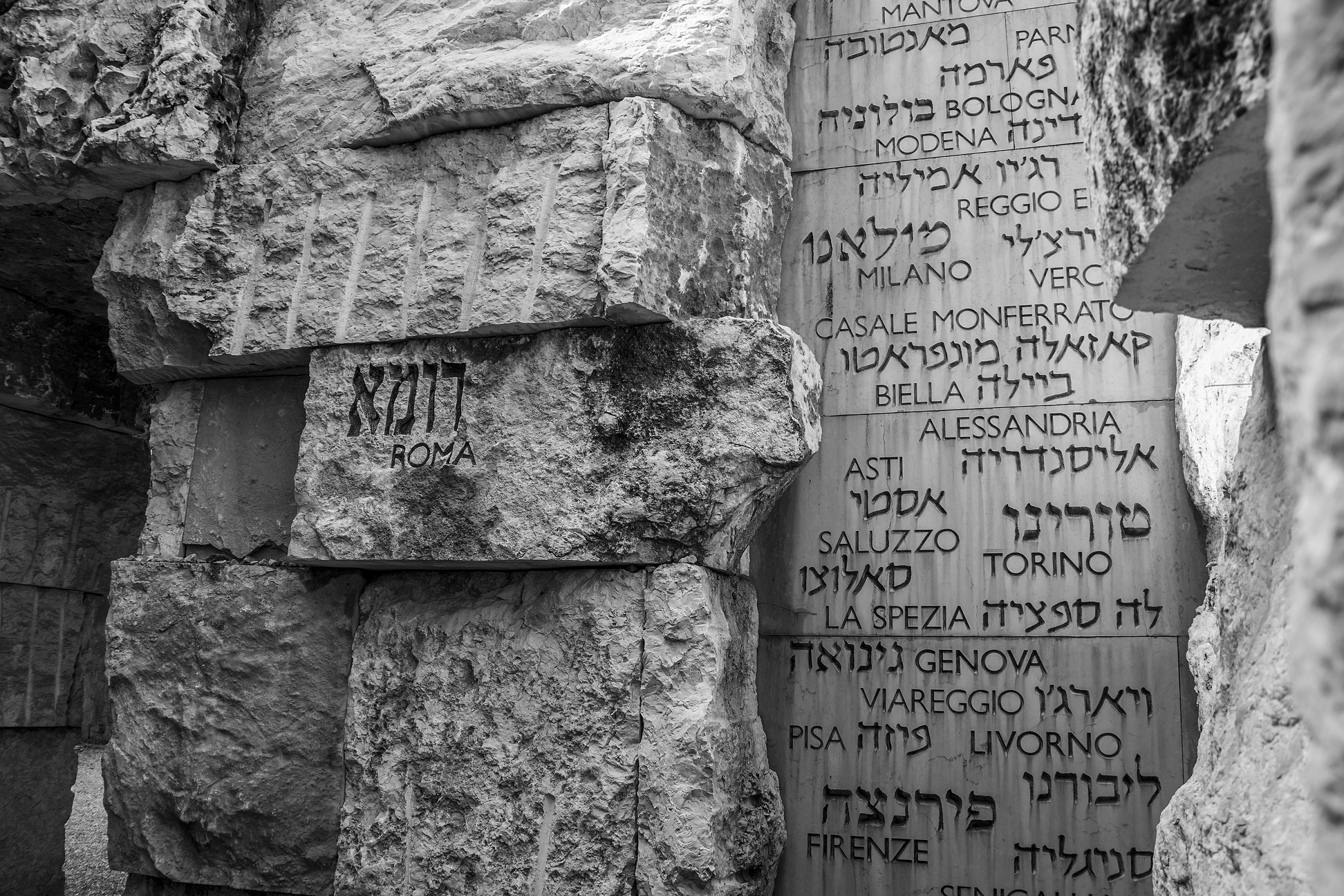 Yad Vashem - The Valley of Community- Italy