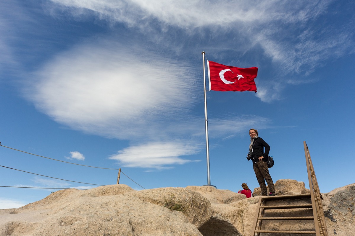 On top of the castle of Uchisar