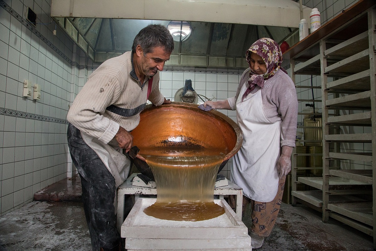Preparing sweets Turkish