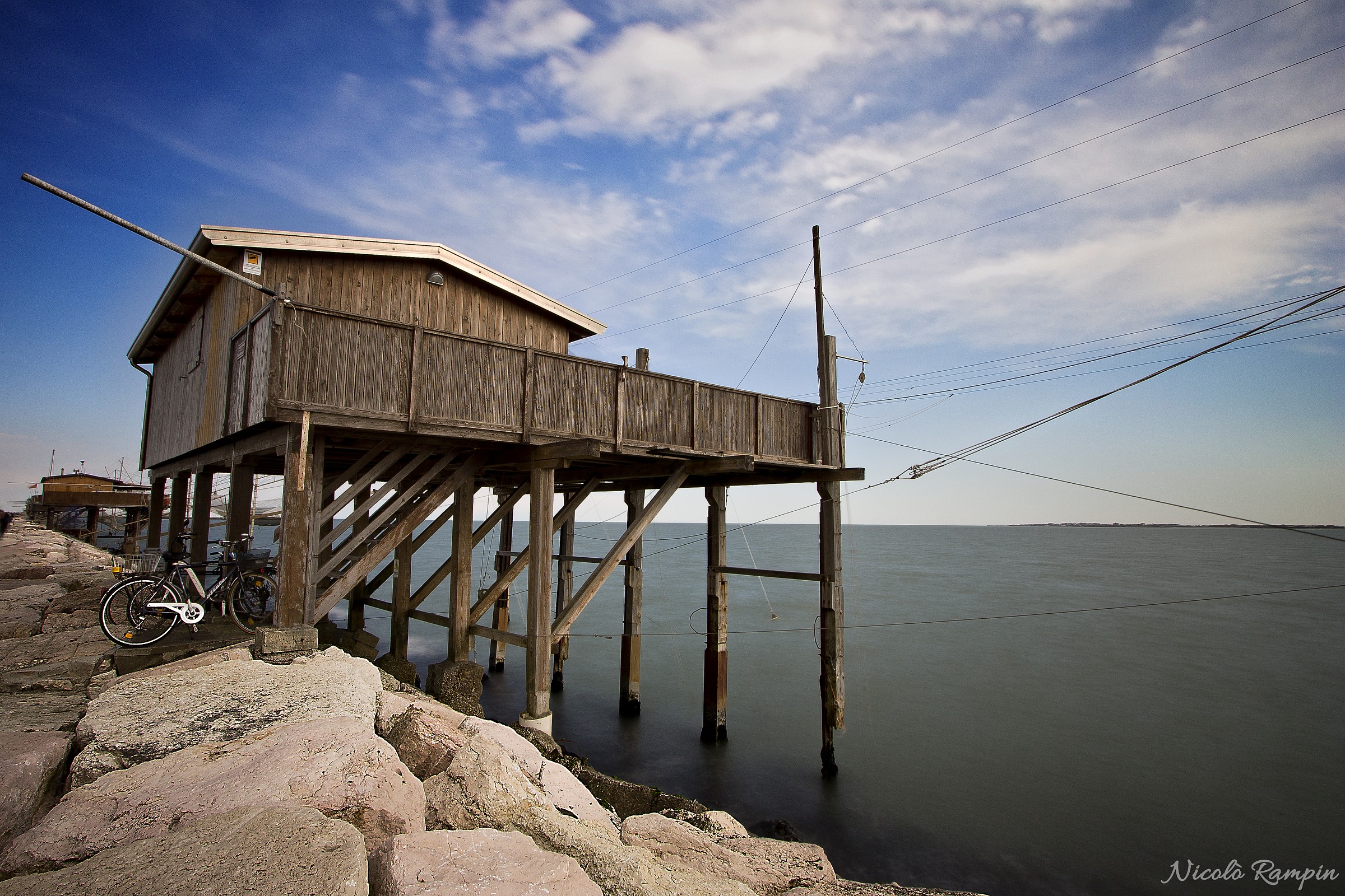 Trabucco sul molo di Sottomarina