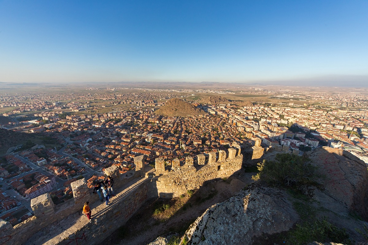 Dall'alto della fortezza di Afyon