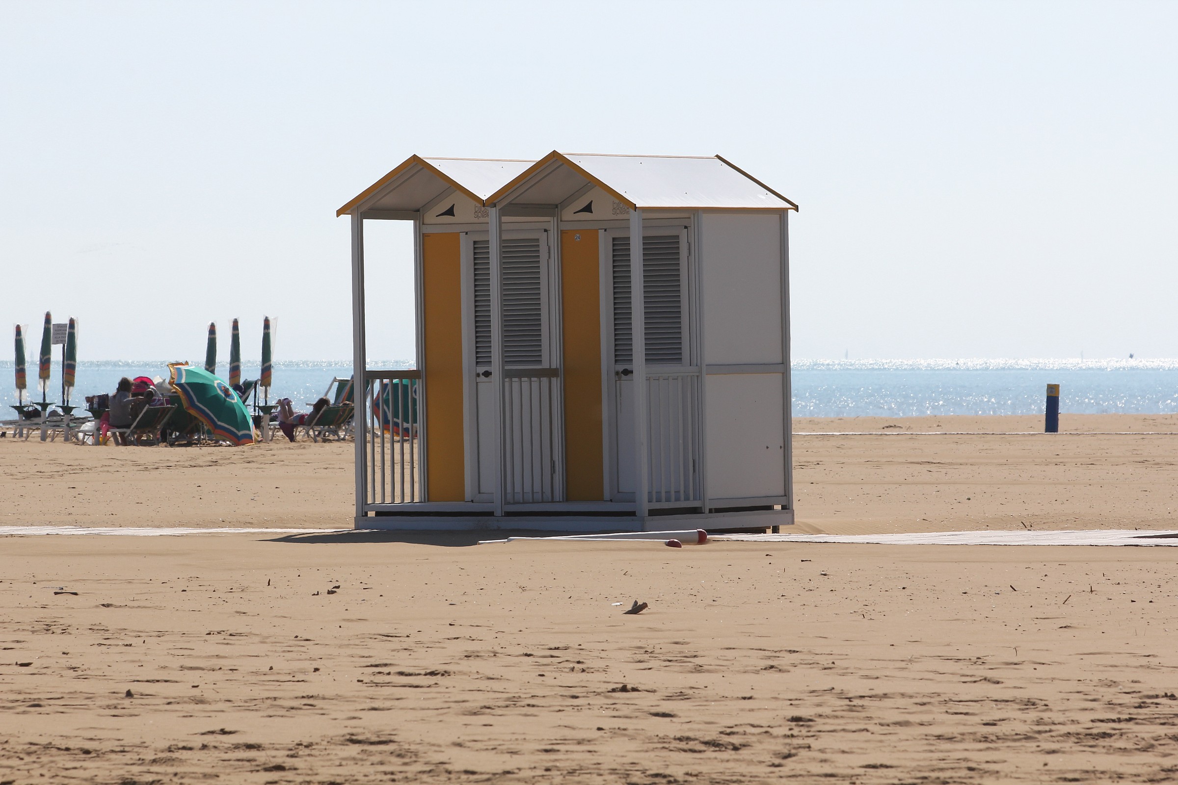 Spiaggia in preparazone
