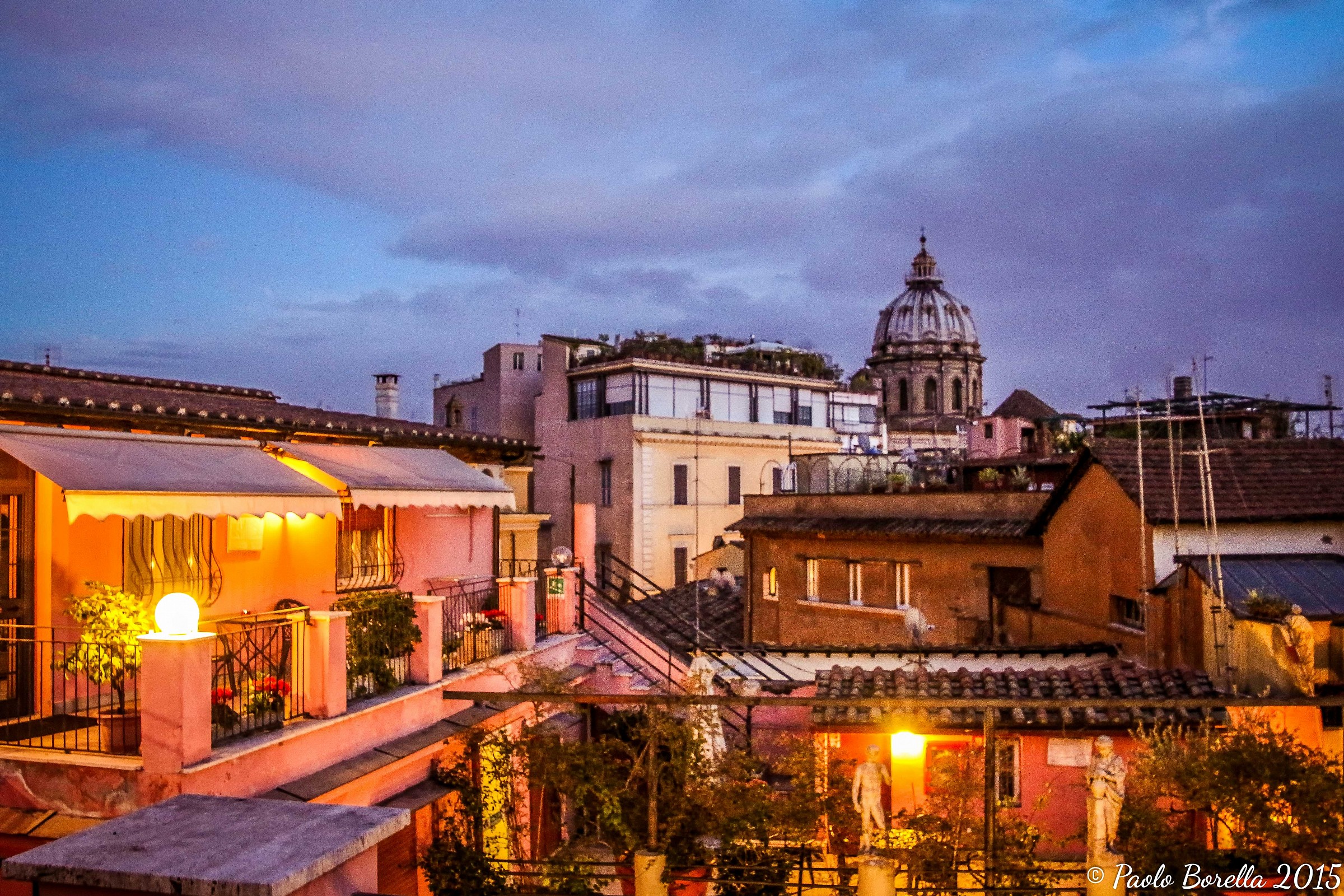Rome blue hour