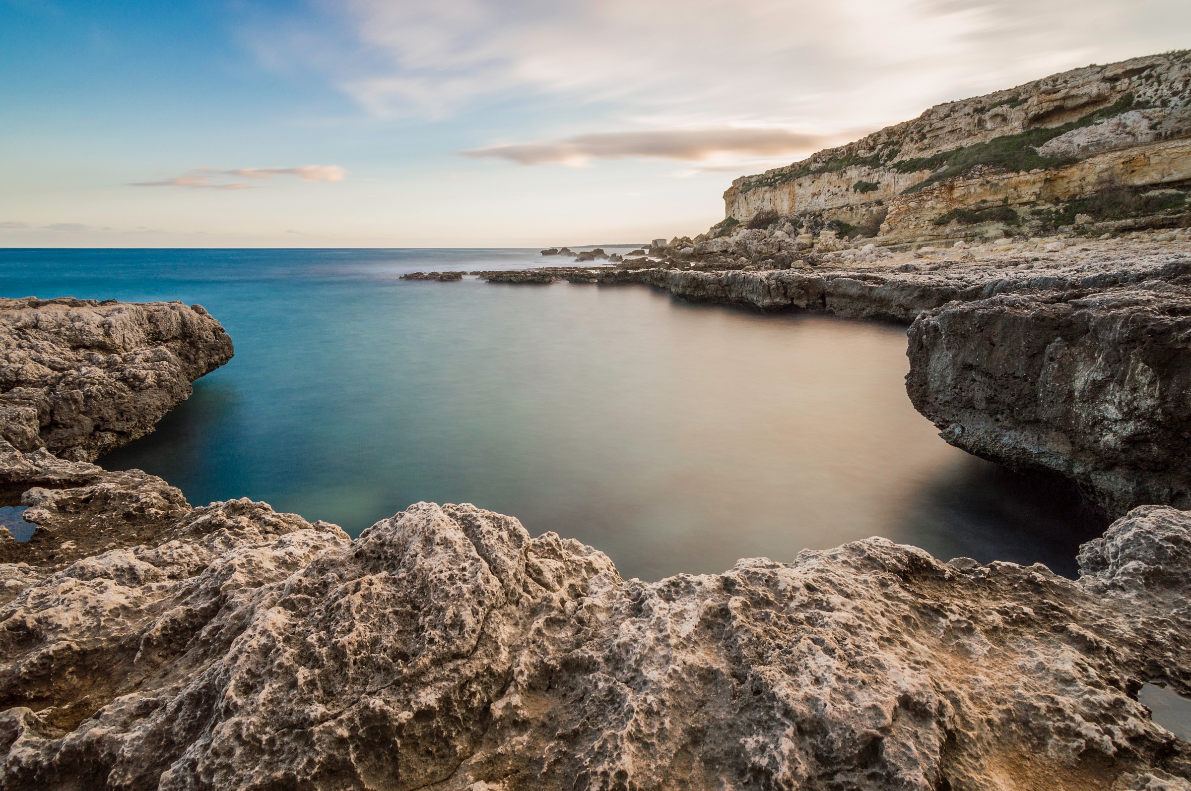 Natural setting on the sea