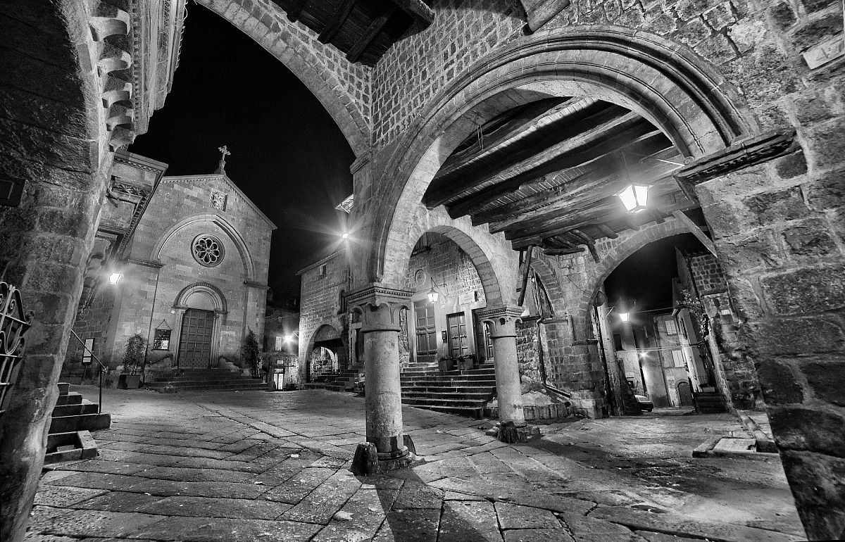 Viterbo, medieval district San Pellegrino