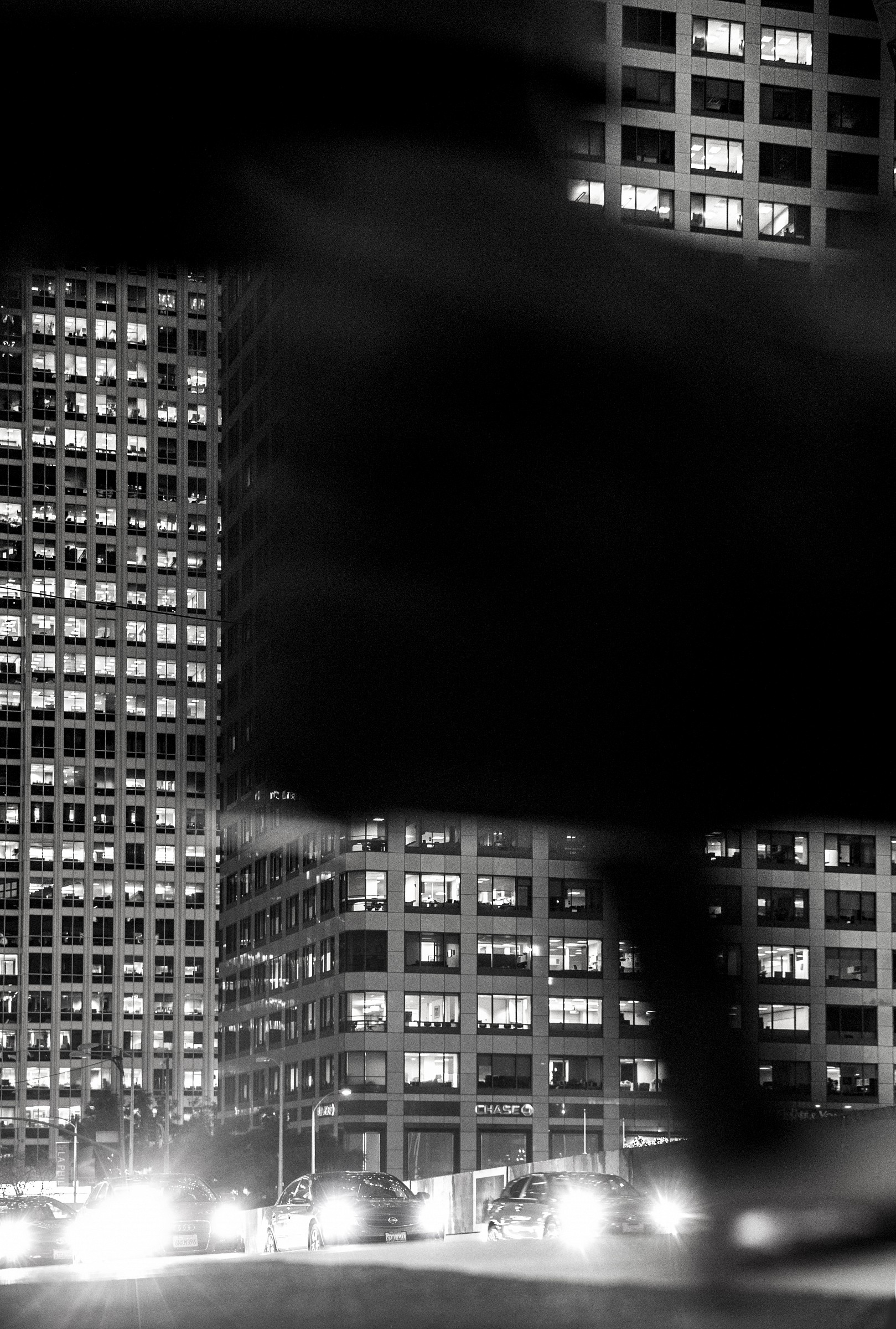 at rush hour in downtown LA