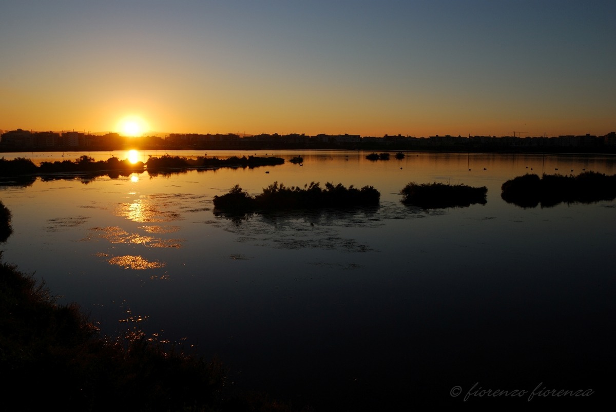 Saline al tramonto