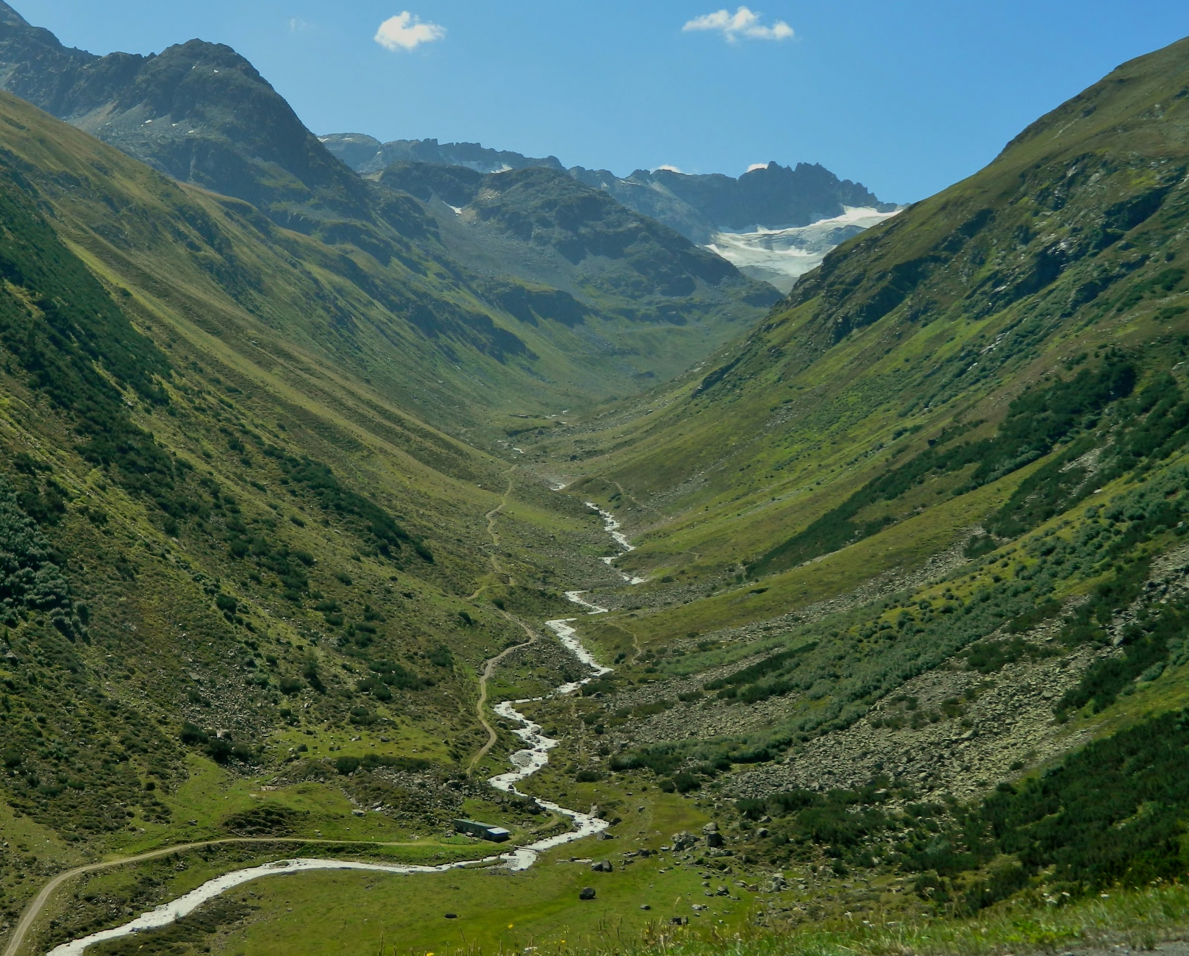 In the middle of the valley