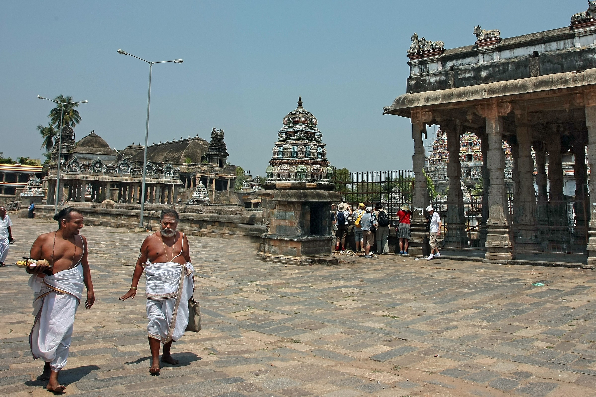 uncovered part of the temple