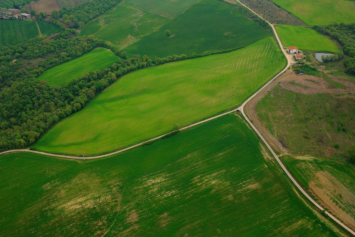 Val d'Orcia from above