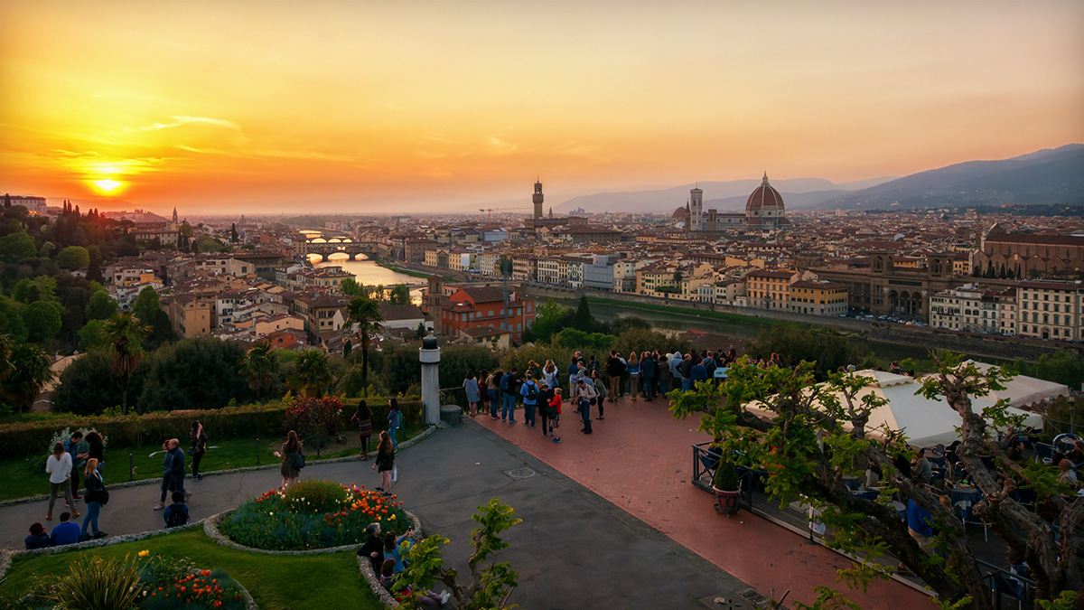 Osservando il tramonto
