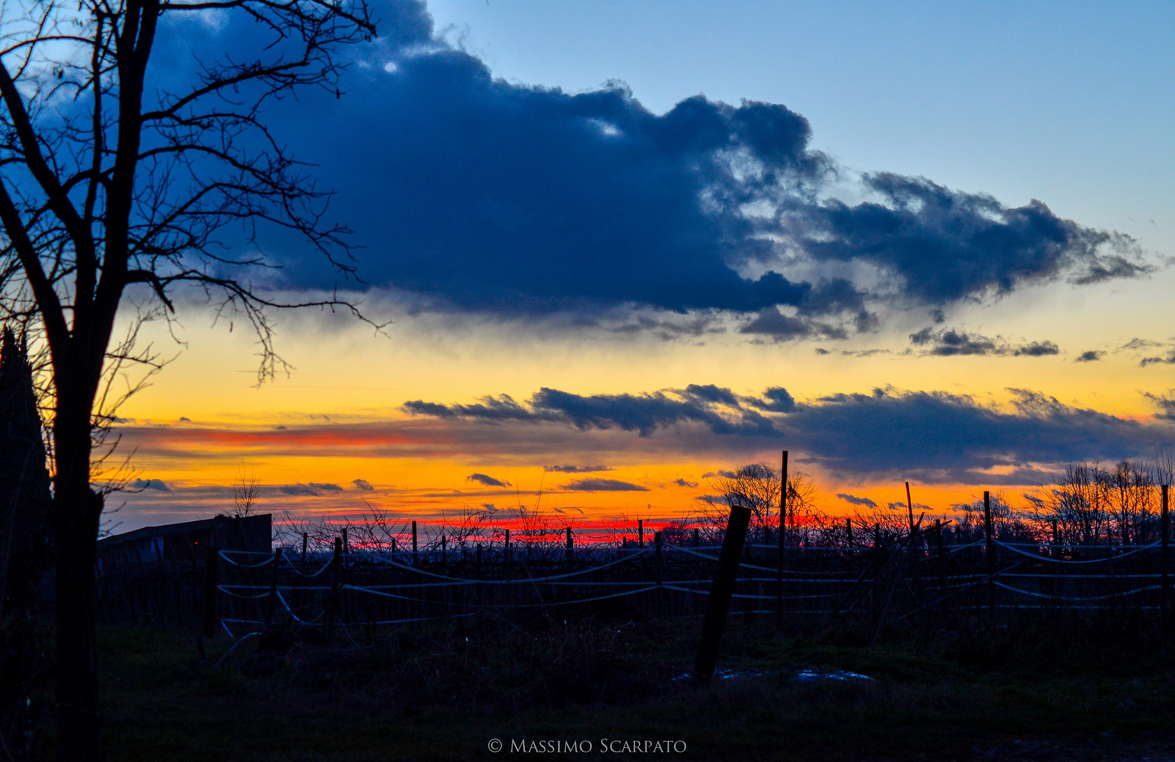 Un tramonto pieno di colori