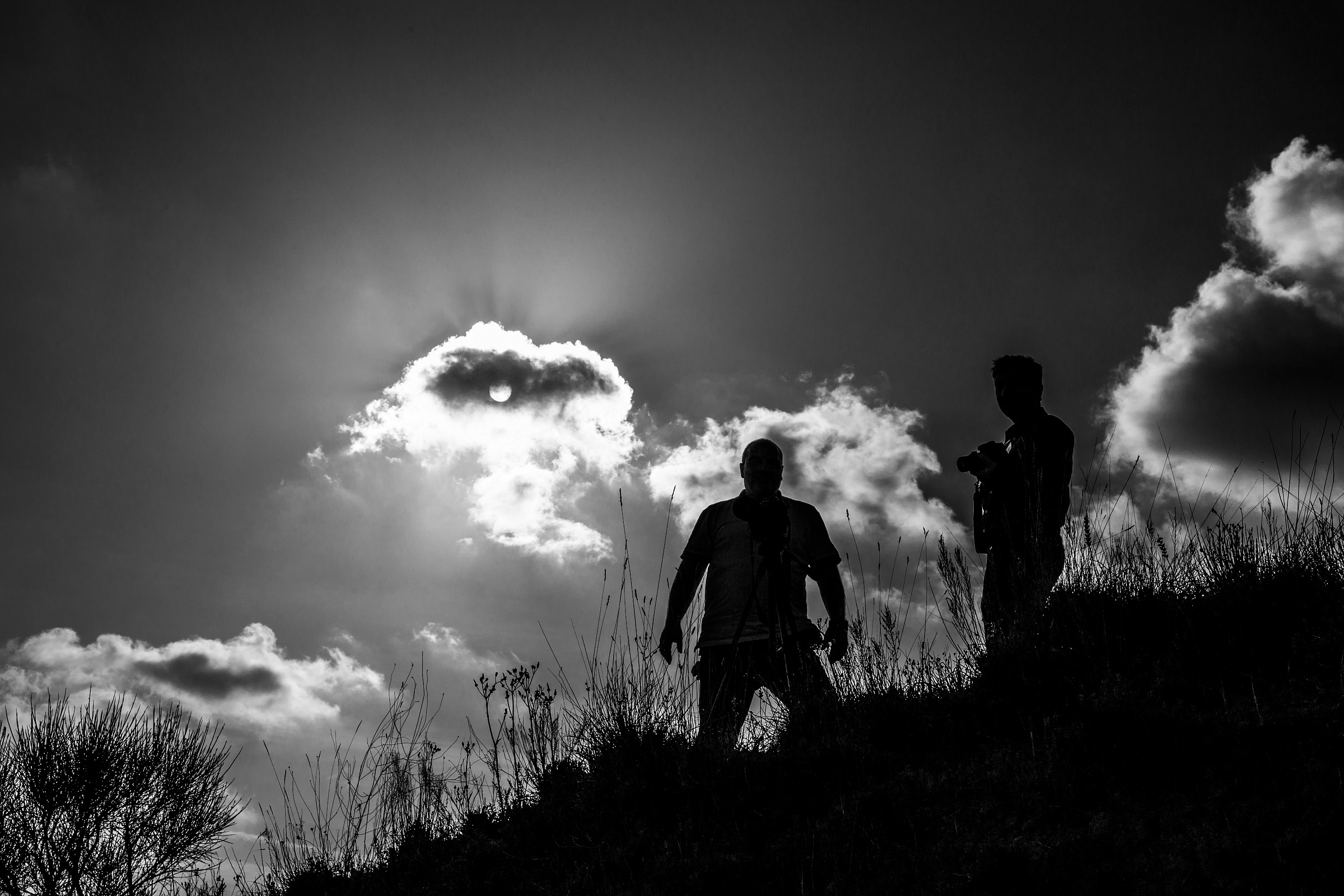 I saw the black man rather two ...