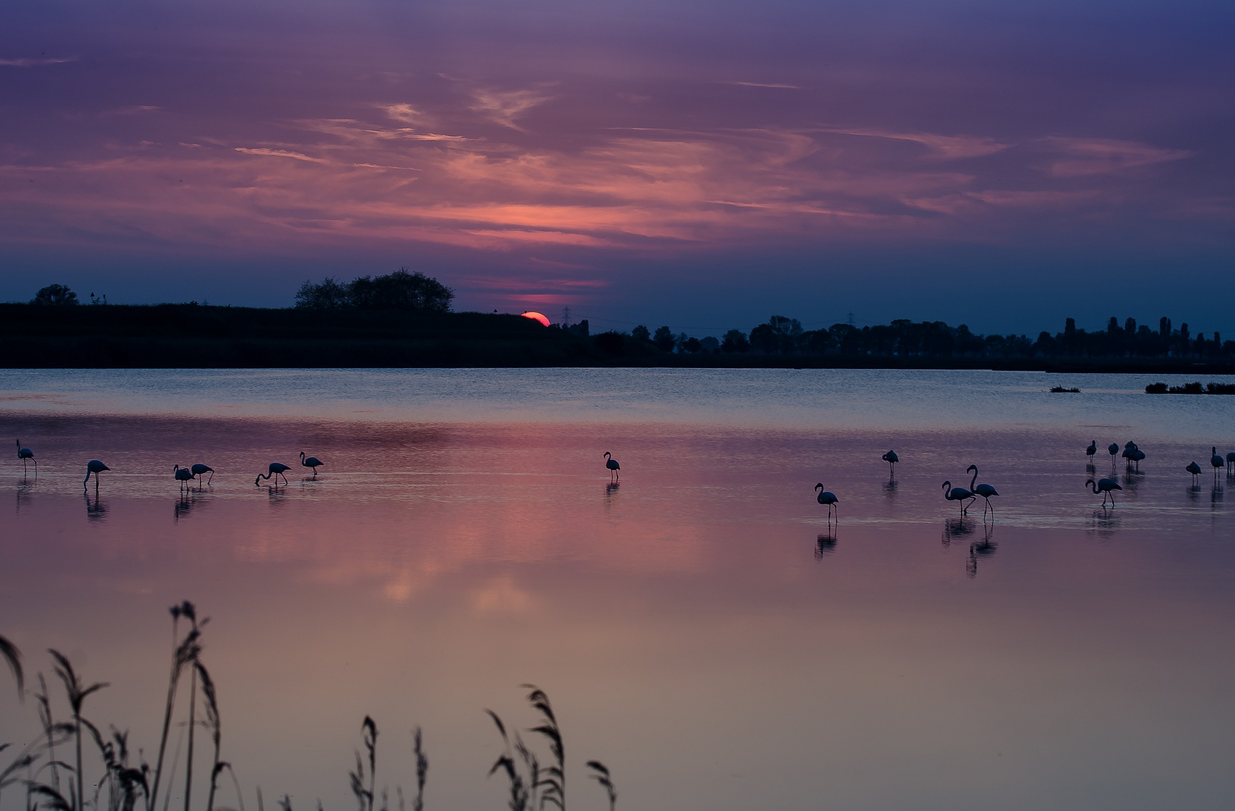 sunset in the valley