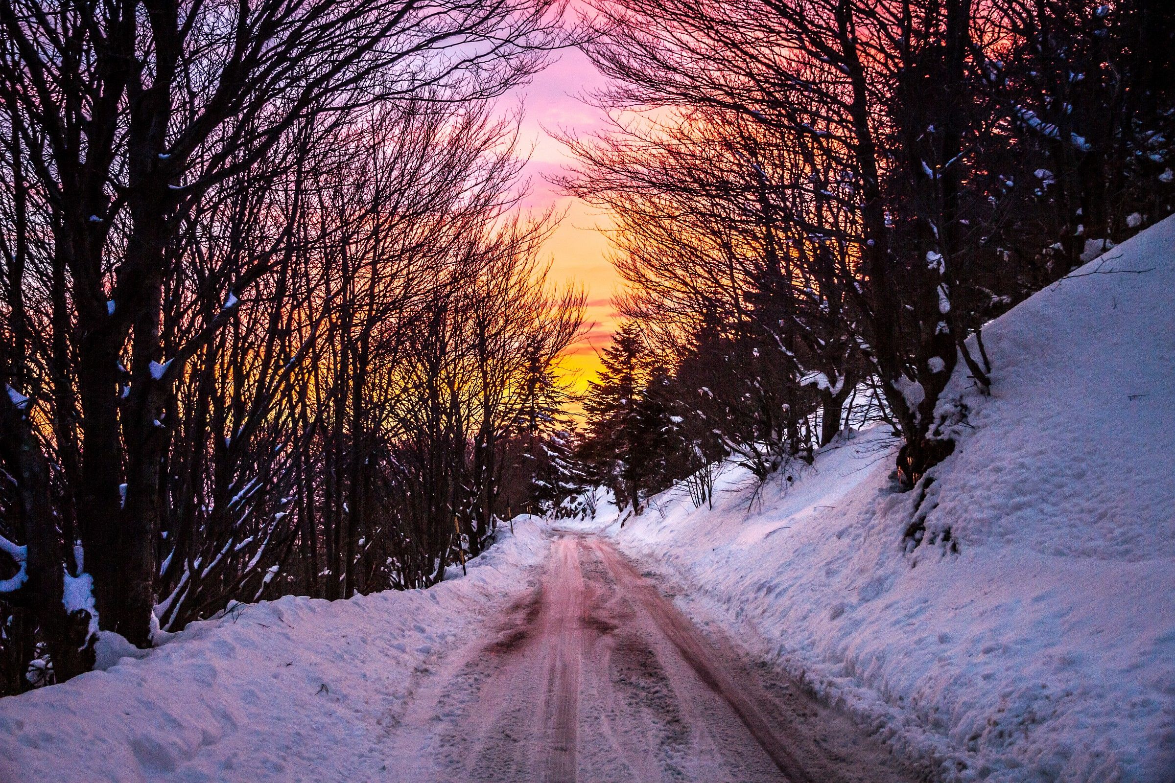 Sunset at the Ligurian Beigua