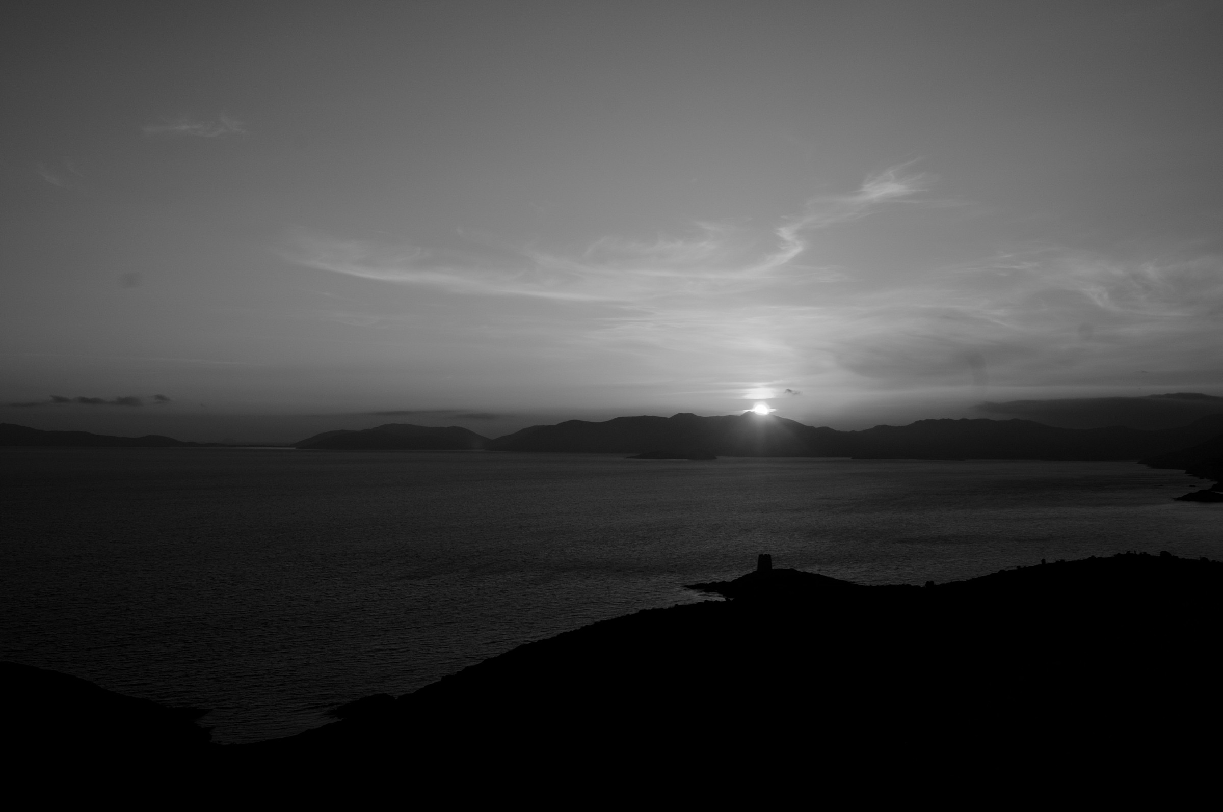 sunset colorless