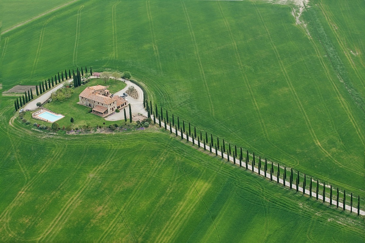 Volando in Val d'Orcia (2)