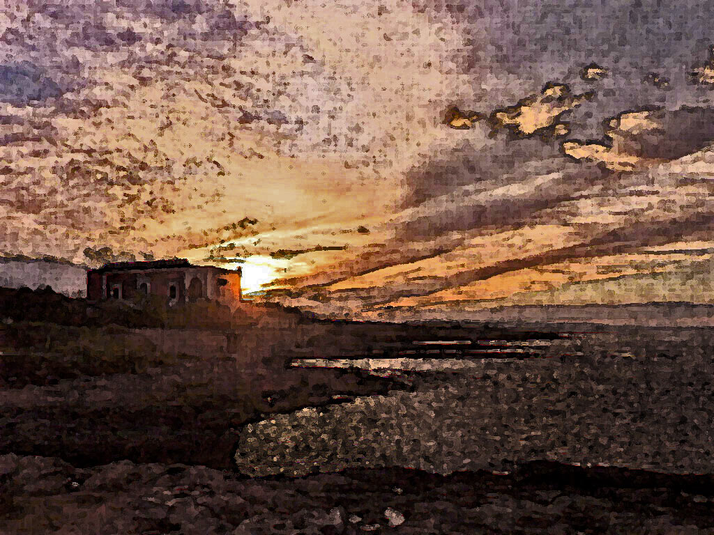 sunset on villa (Villanova Ostuni)