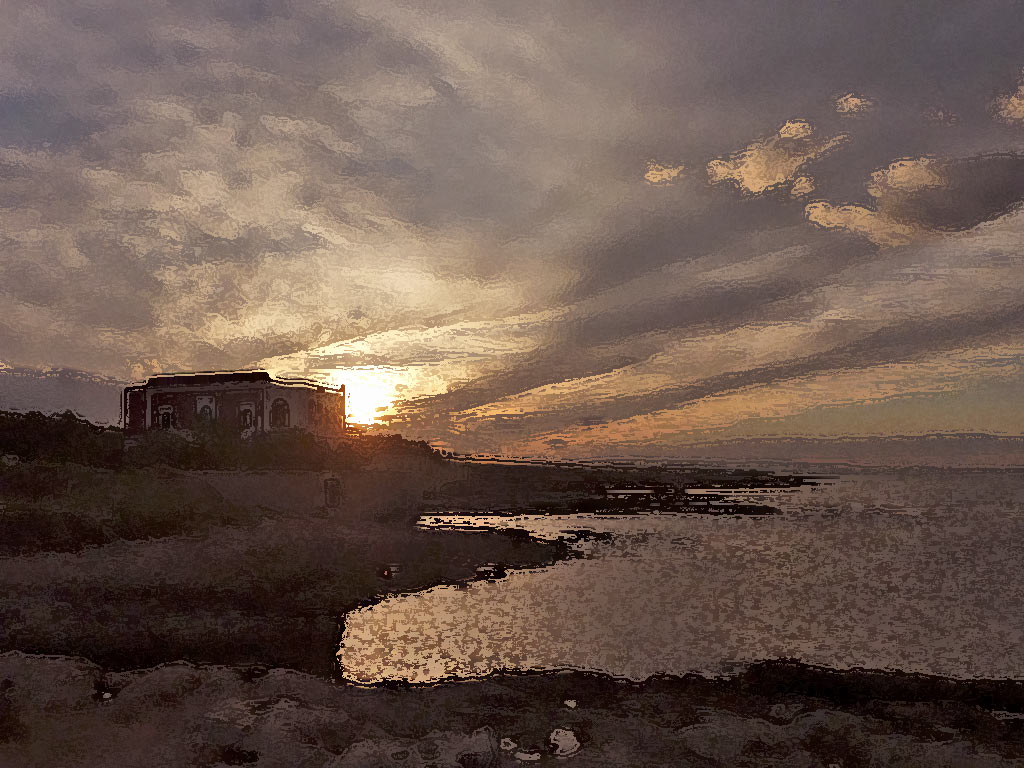tramonto su villa 2 (Villanova Ostuni)