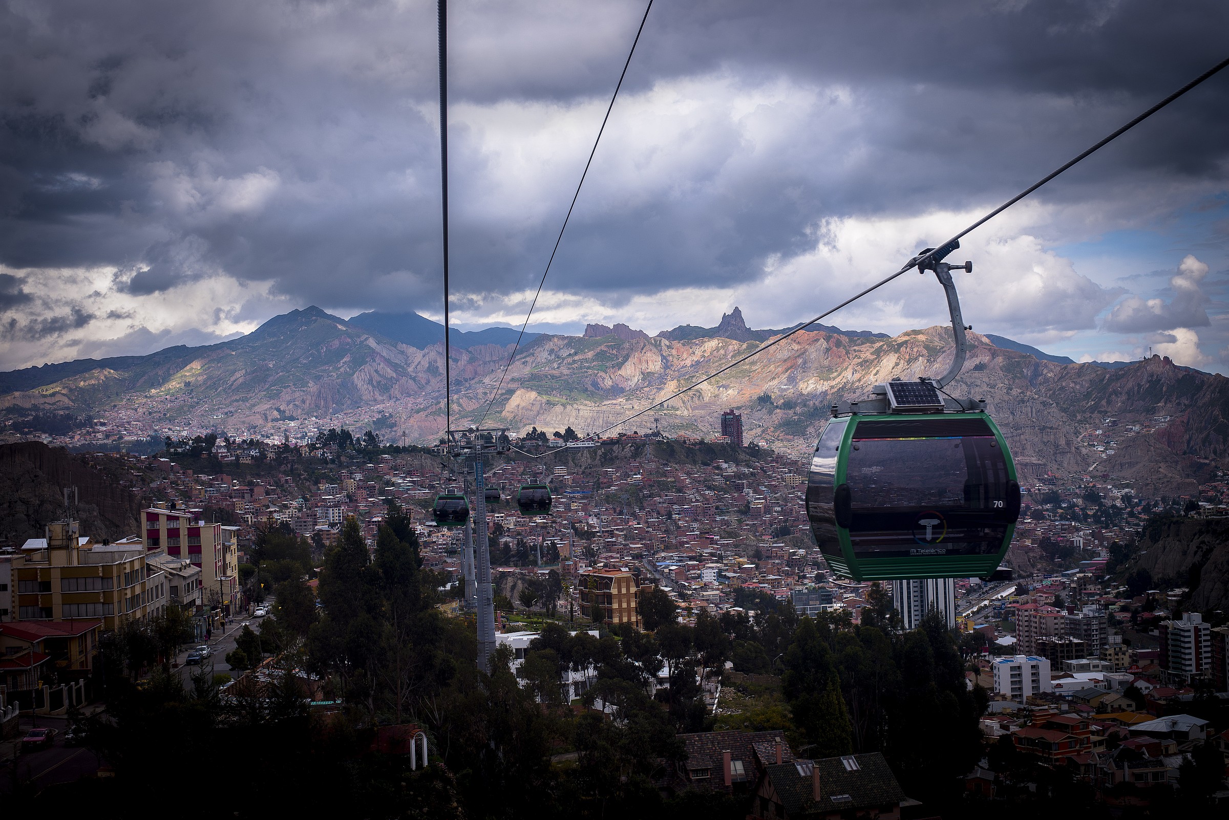 Hanging by a thread above La Paz