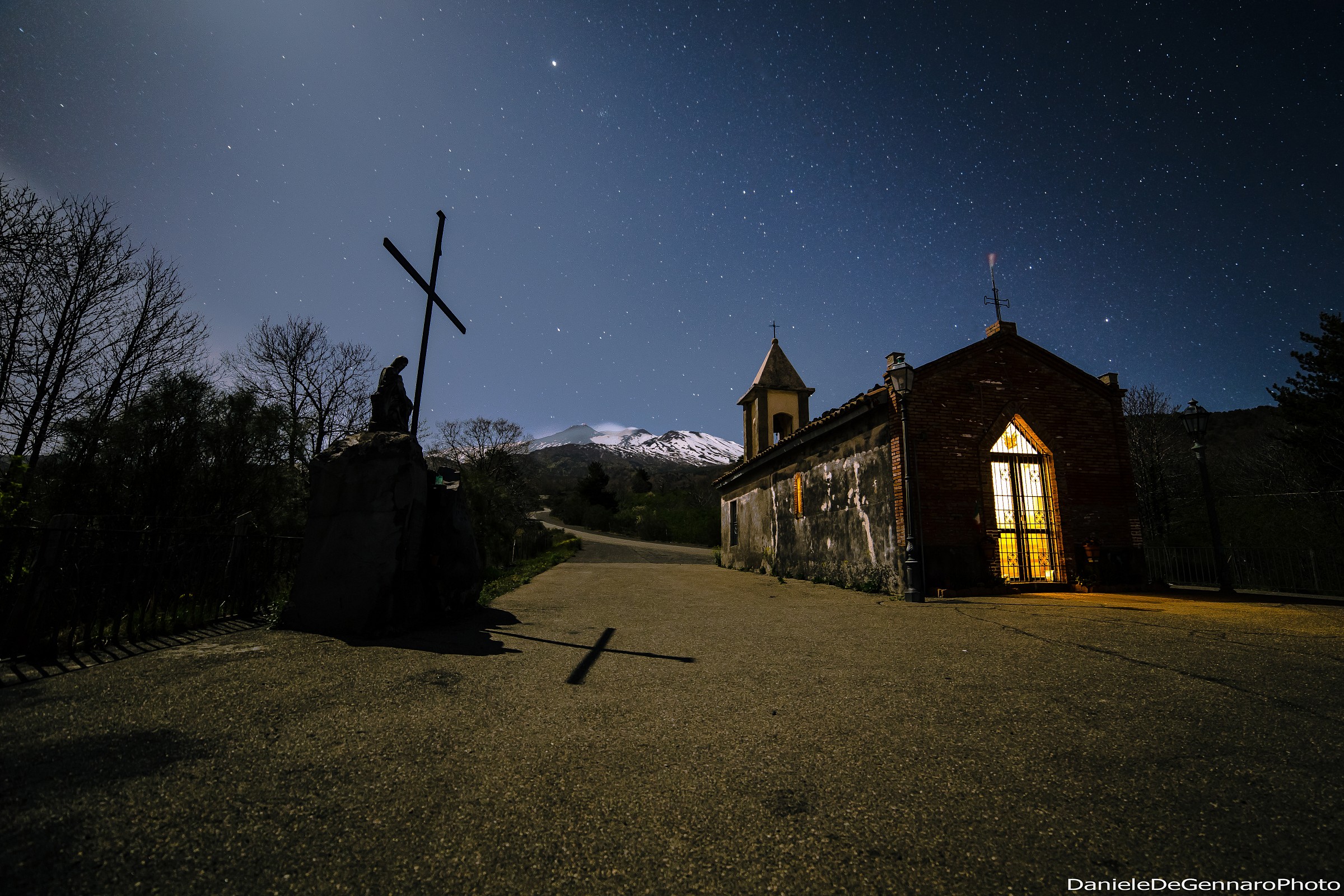 ... And a small church near the 'Etna.