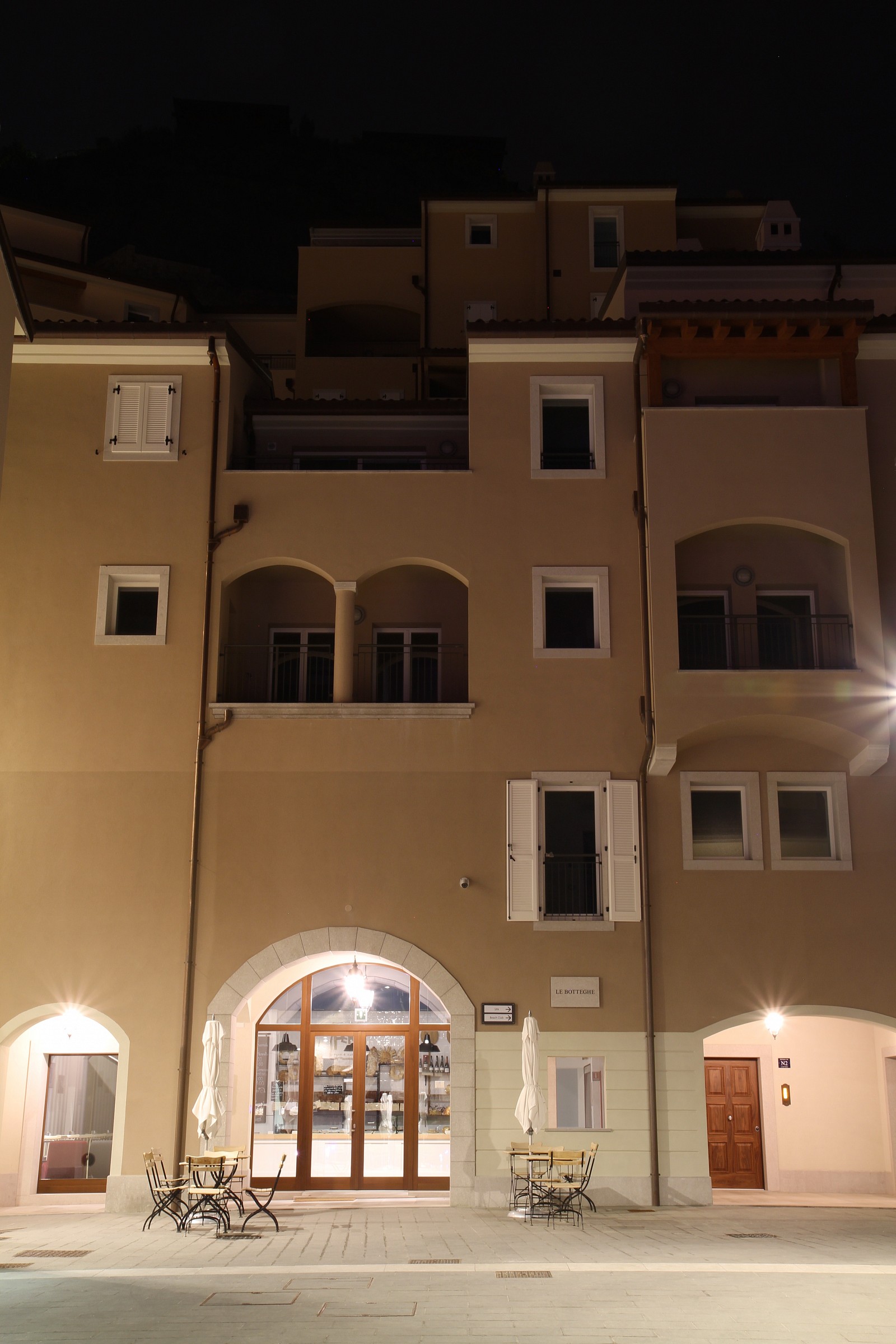 scorcio del centro di porto piccolo