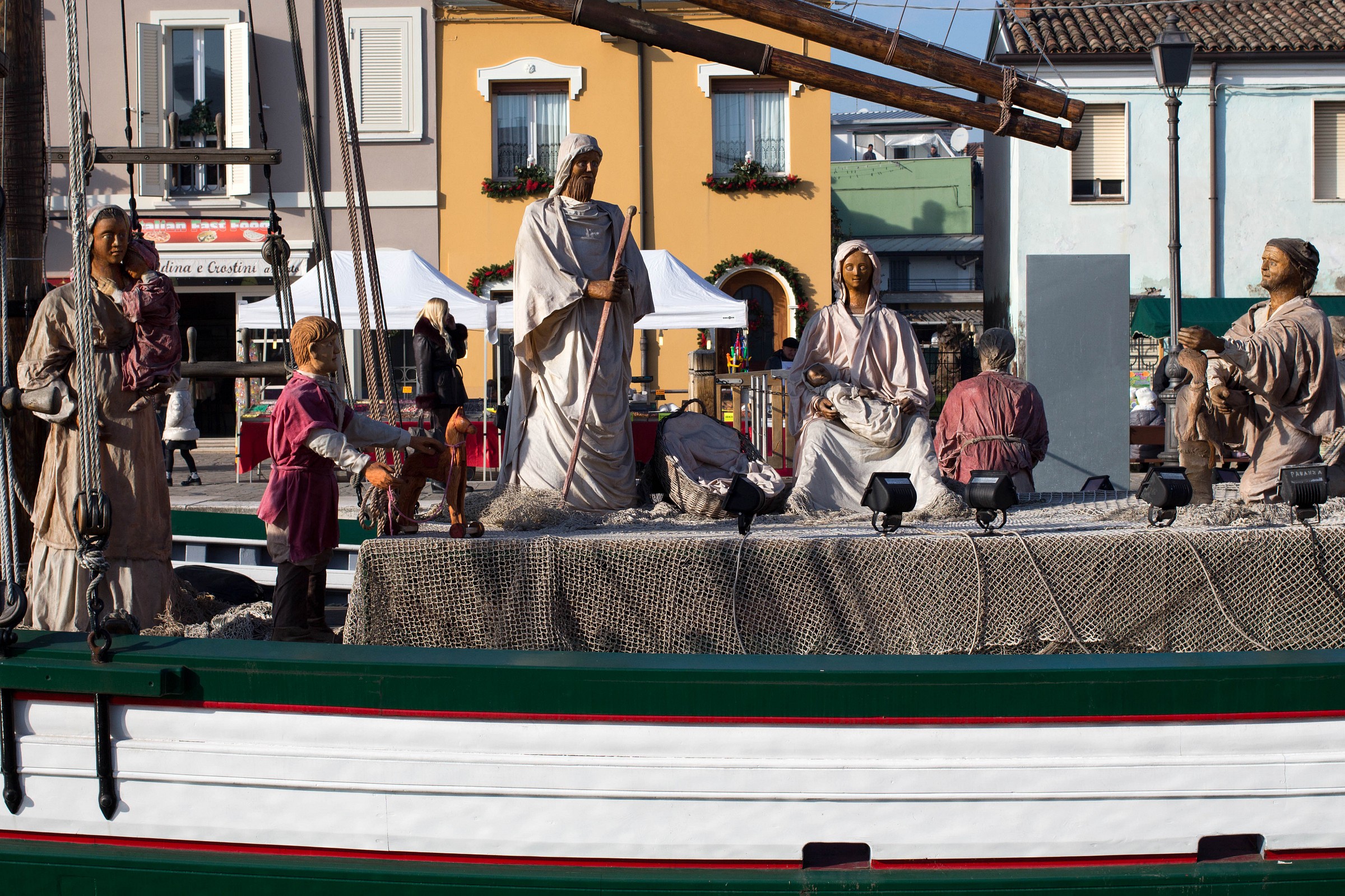 Presepe in barca Cesenatico