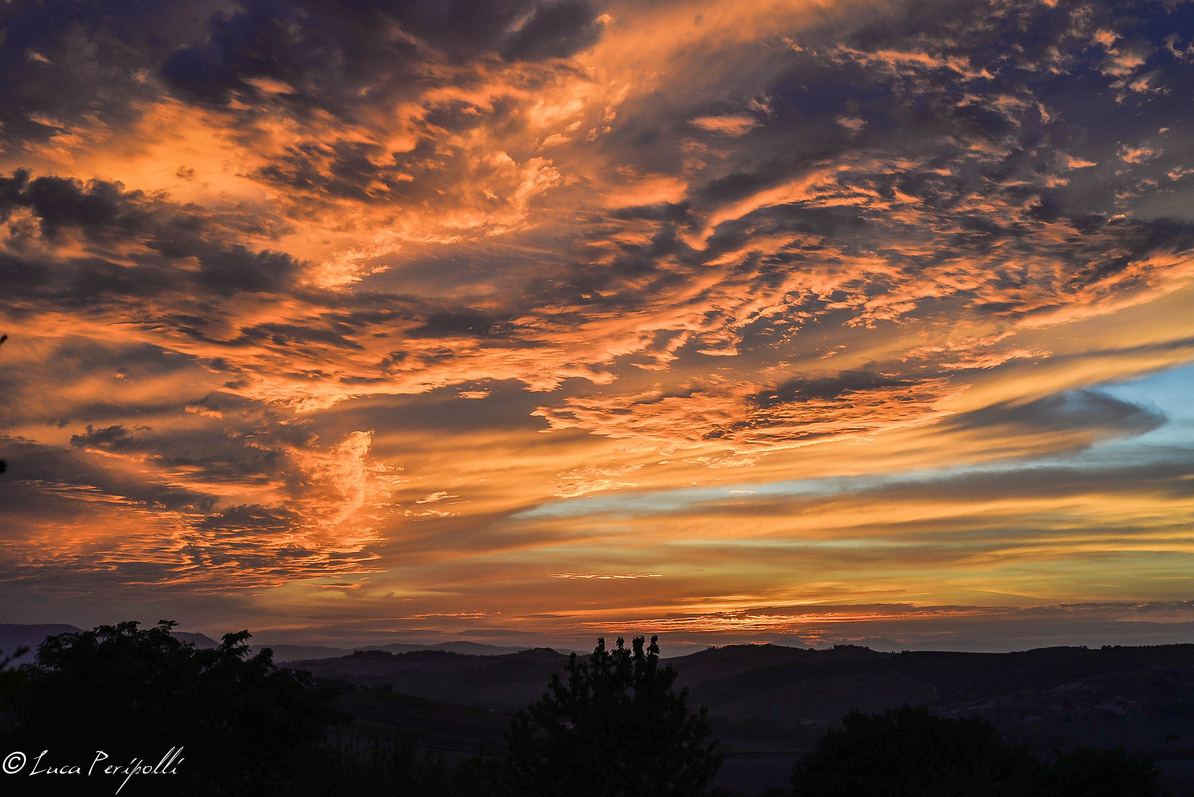 Tramonto in val d'orcia