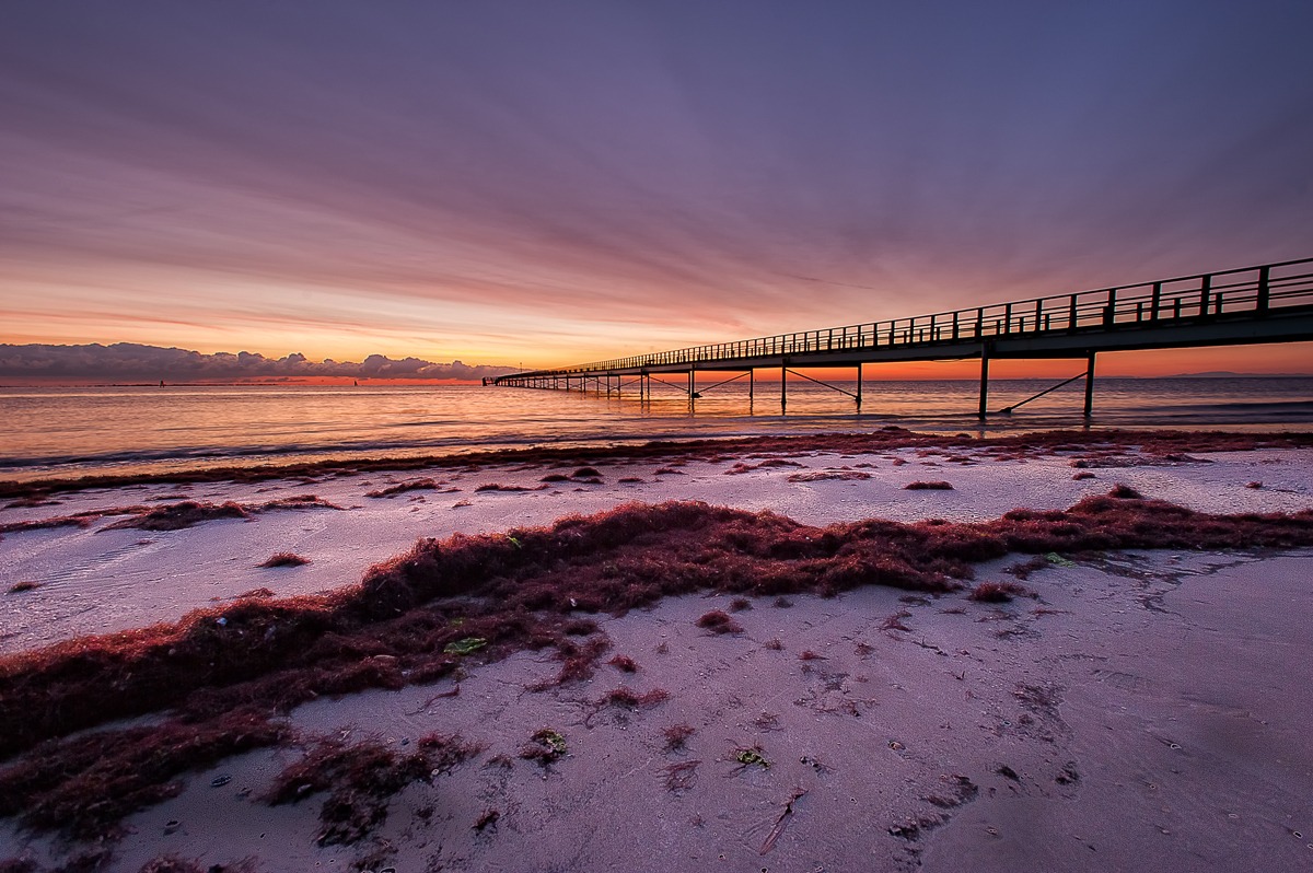 Dawn on the pier