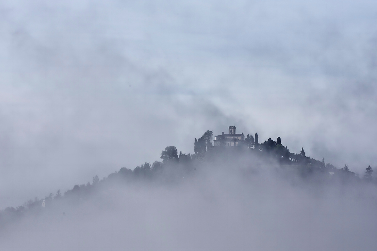 montevecchia in the clouds